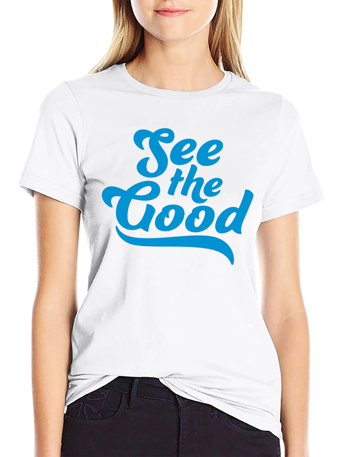 See the Good Black Graphic Tee