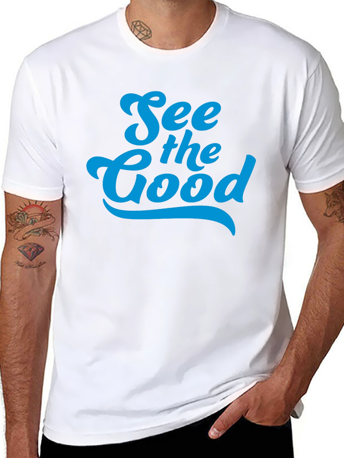 See the Good Black Graphic Tee