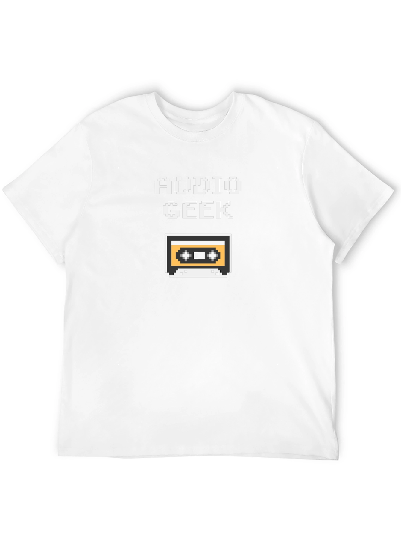 Audio Geek Retro Cassette Tape Pixel T-Shirt