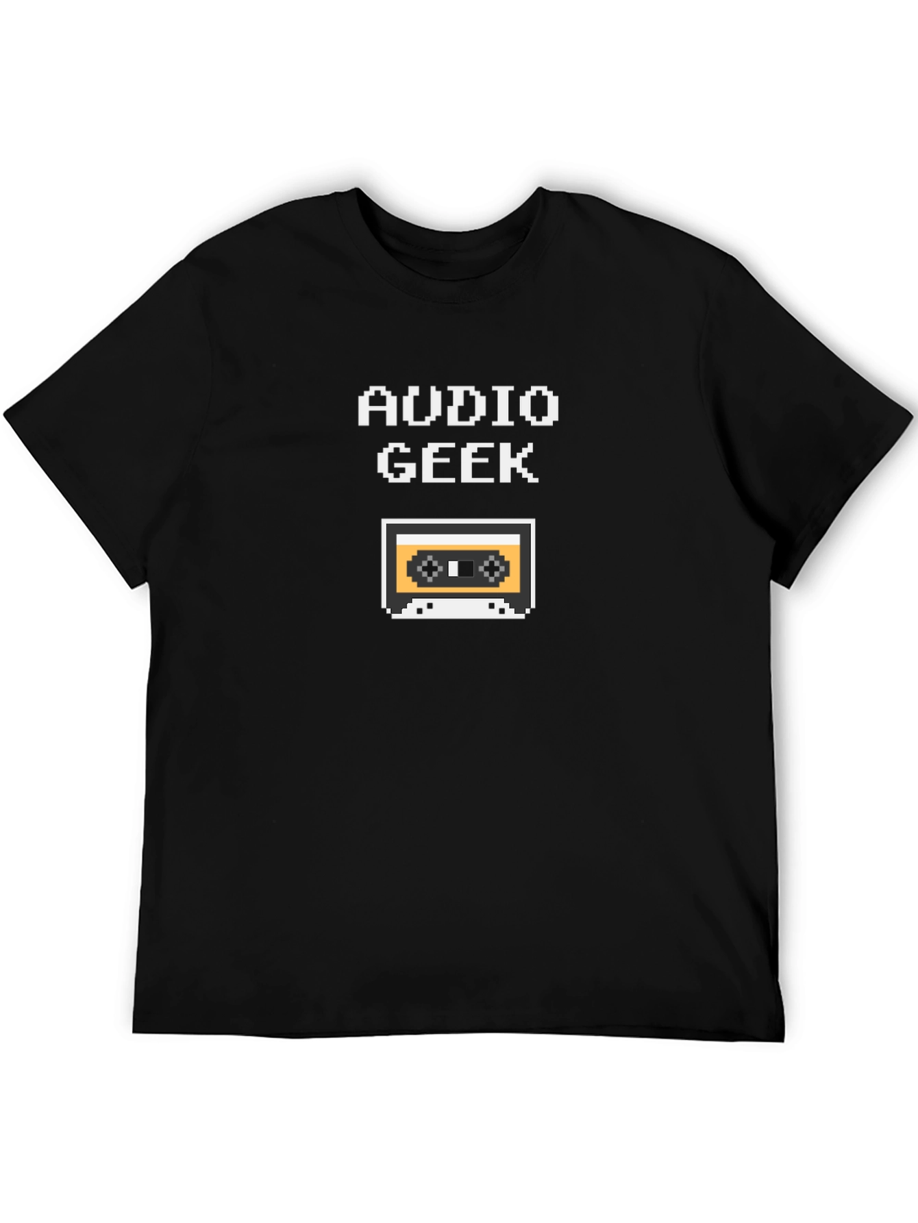 Audio Geek Retro Cassette Tape Pixel T-Shirt
