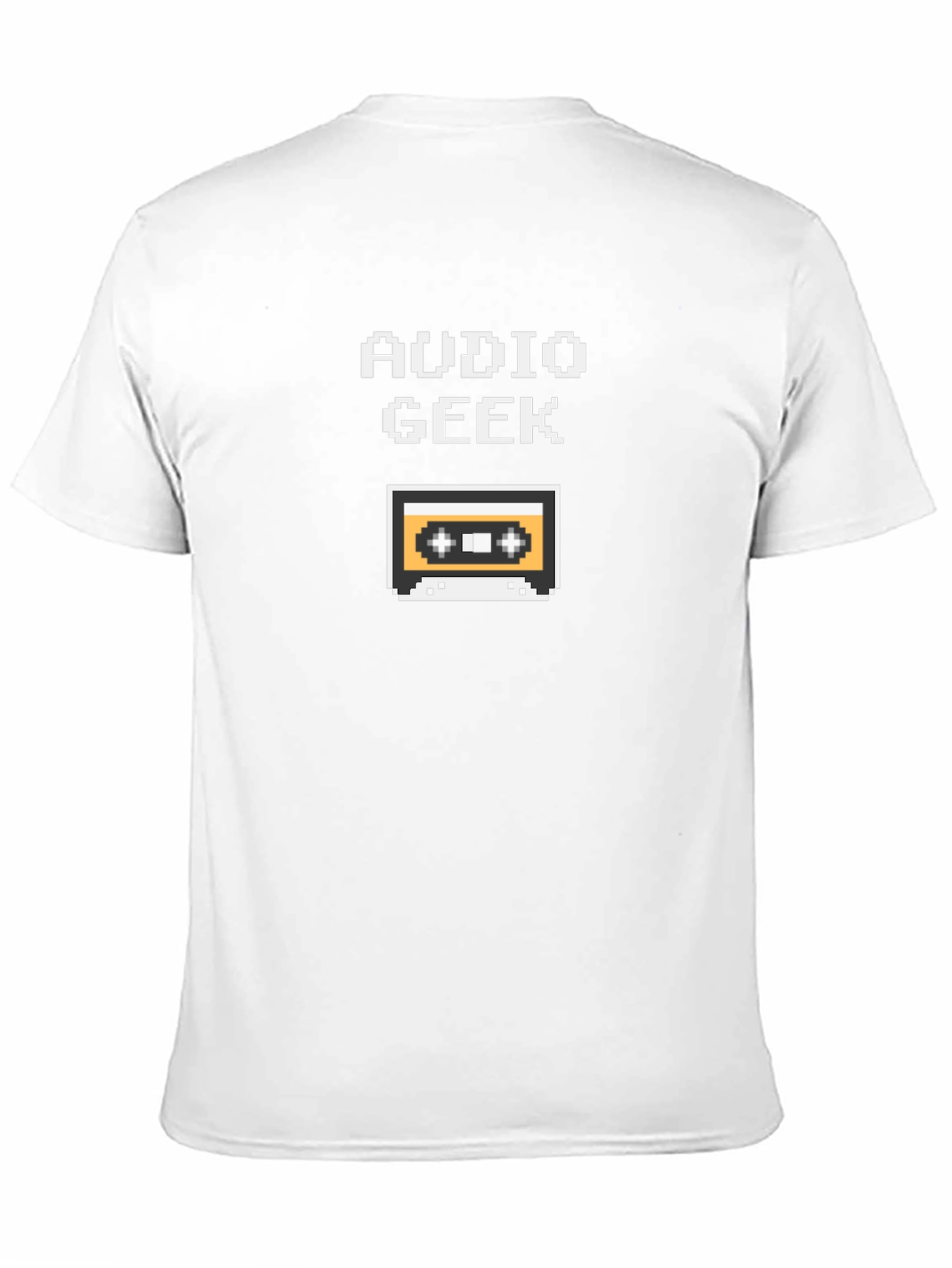 Audio Geek Retro Cassette Tape Pixel T-Shirt