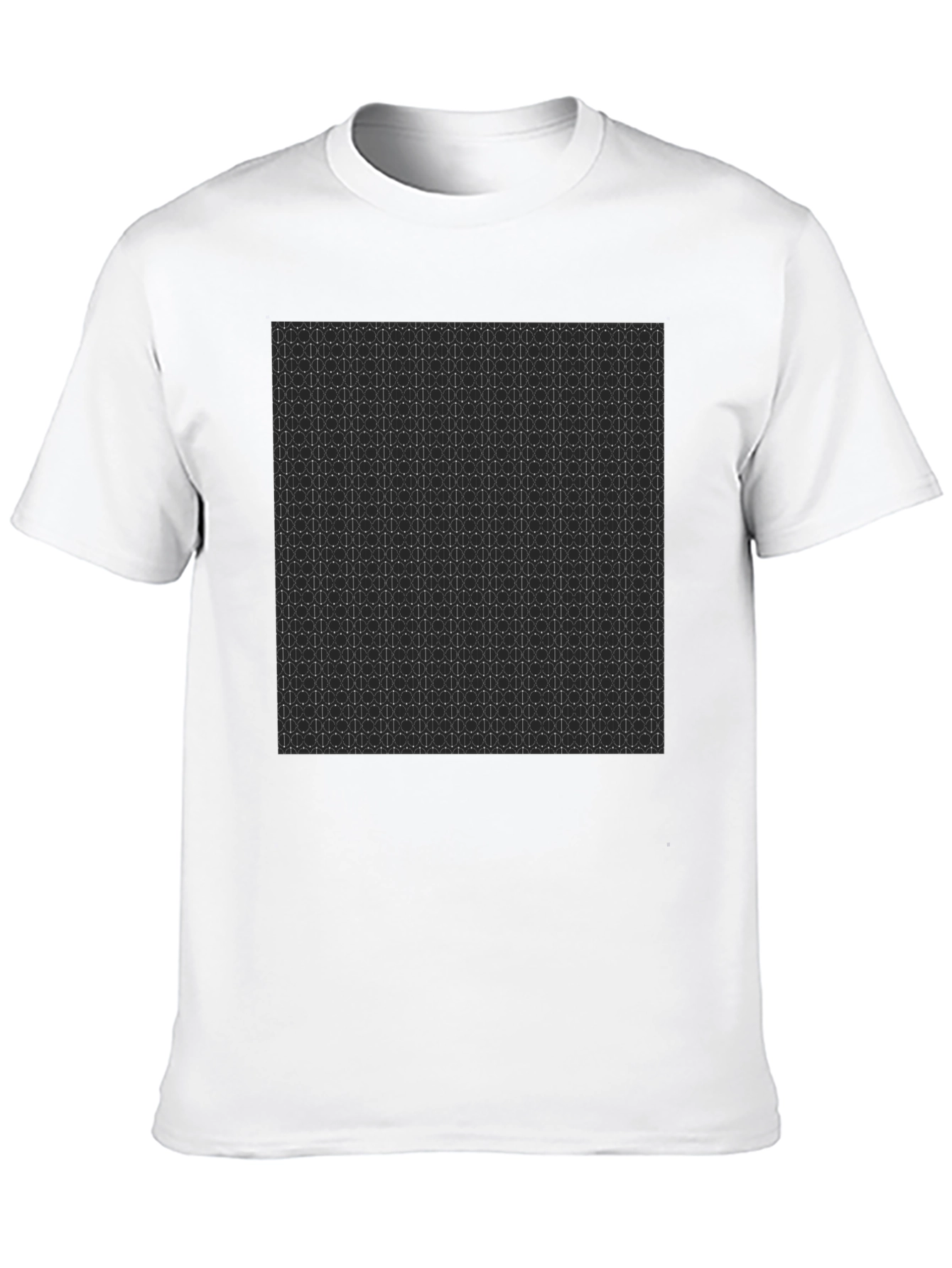Geometric Pattern Black T-Shirt