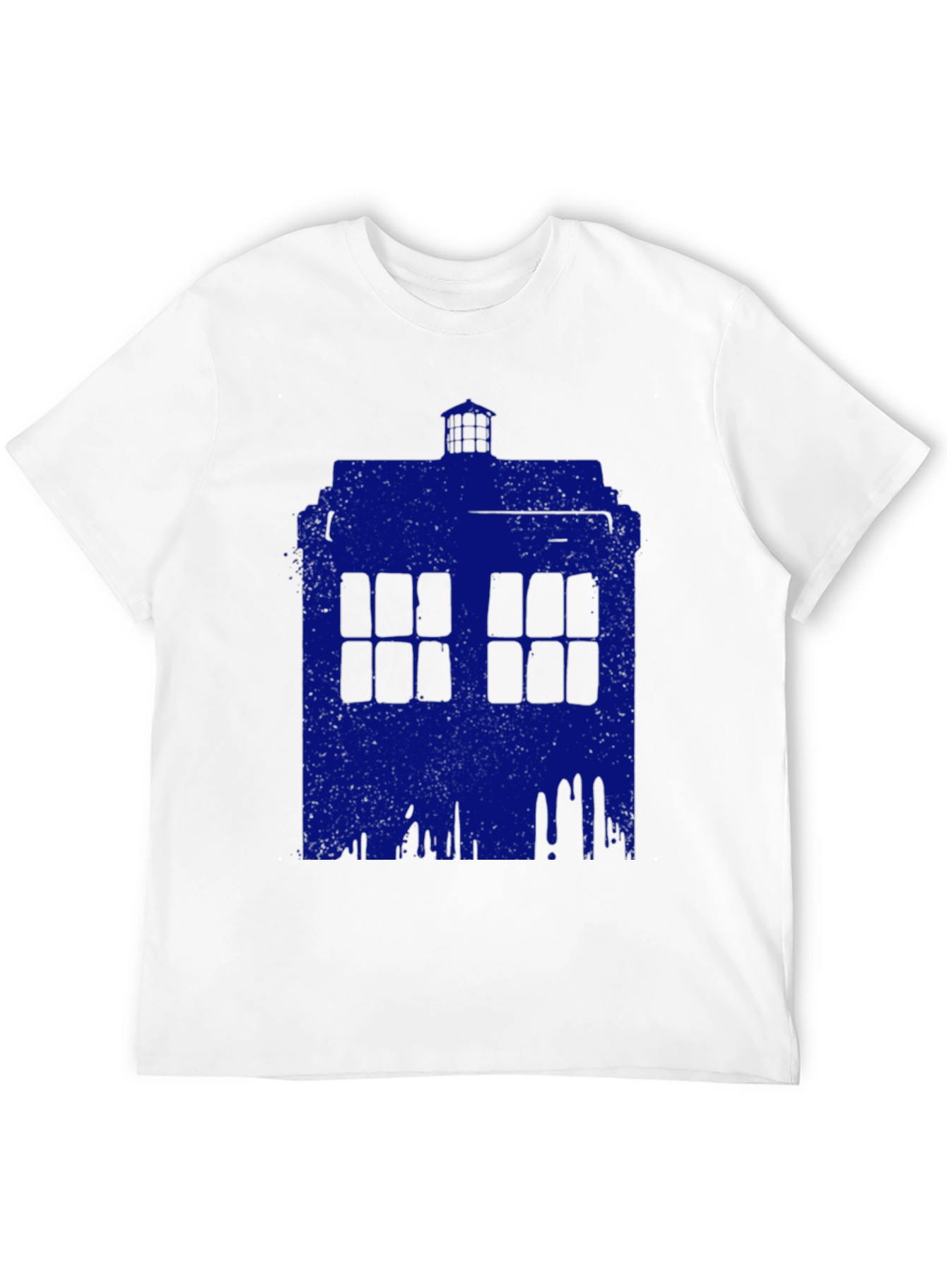 Blue Tardis Graphic Tee - Sci-Fi Fan Apparel