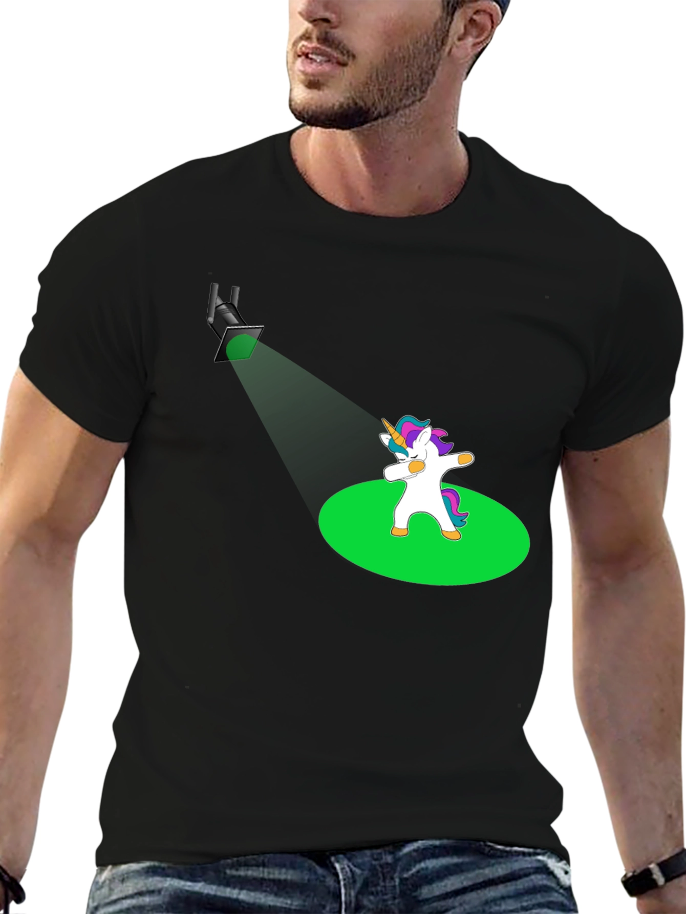 Dabbing Unicorn T-Shirt - Spotlight Design