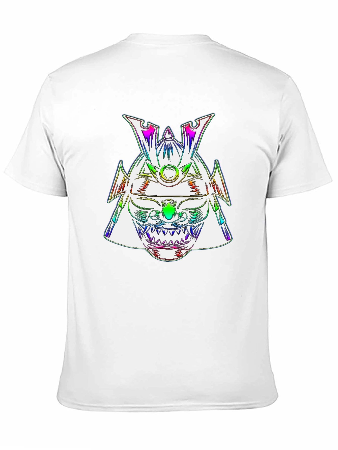 Rainbow Samurai Helmet Graphic Tee - Mens Black T-Shirt