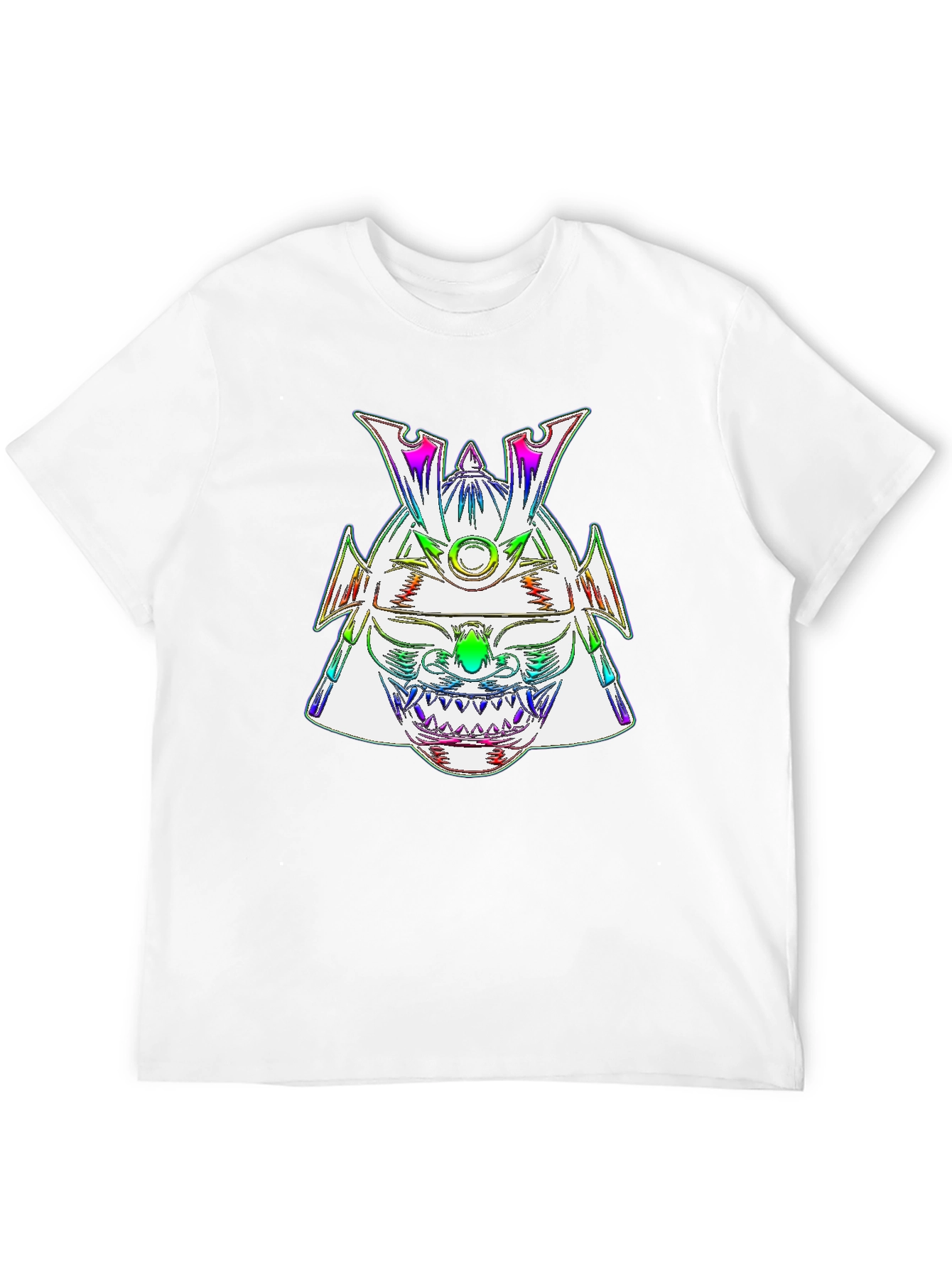 Rainbow Samurai Helmet Graphic Tee - Mens Black T-Shirt