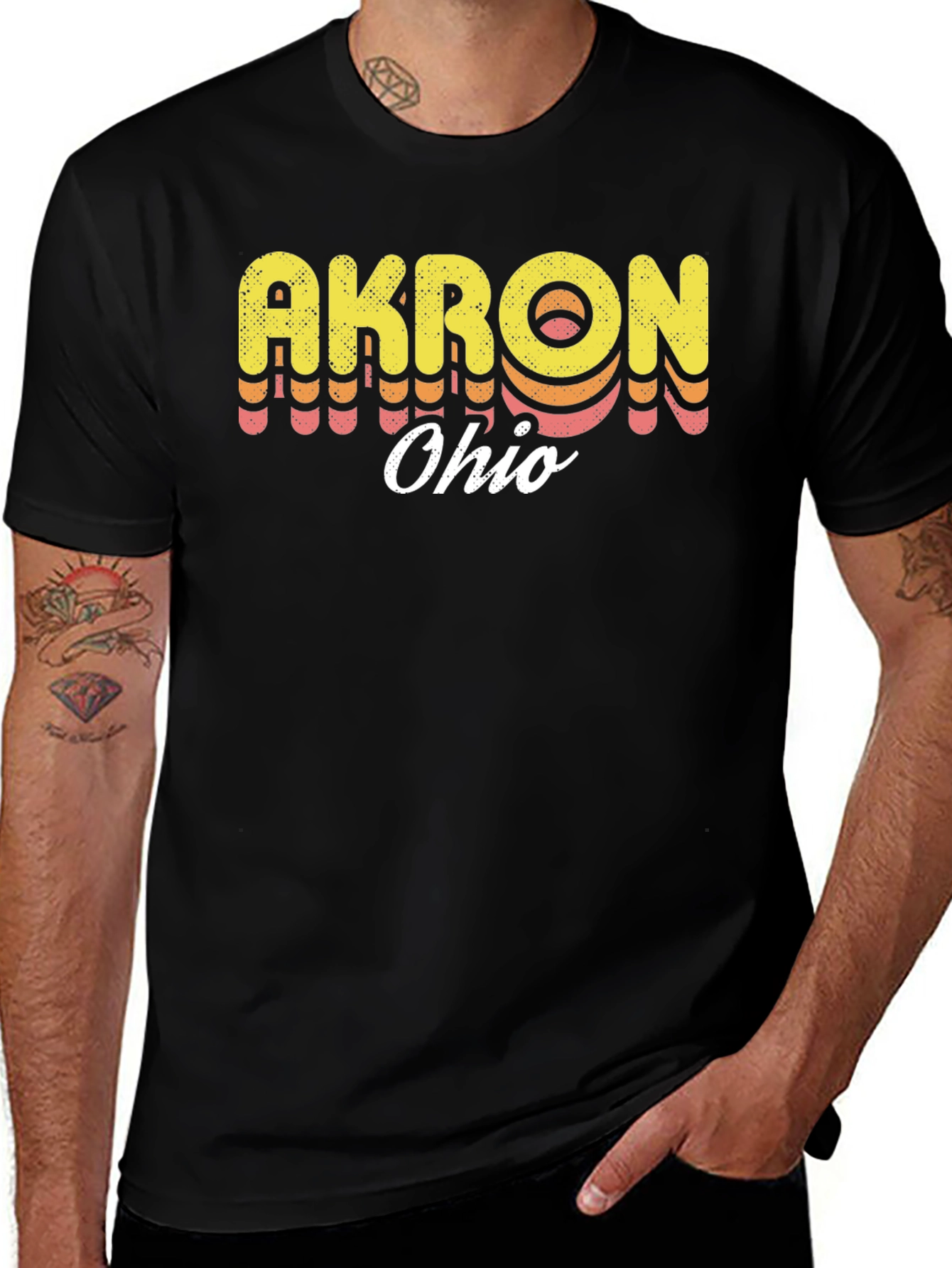 Akron Ohio Retro T-Shirt