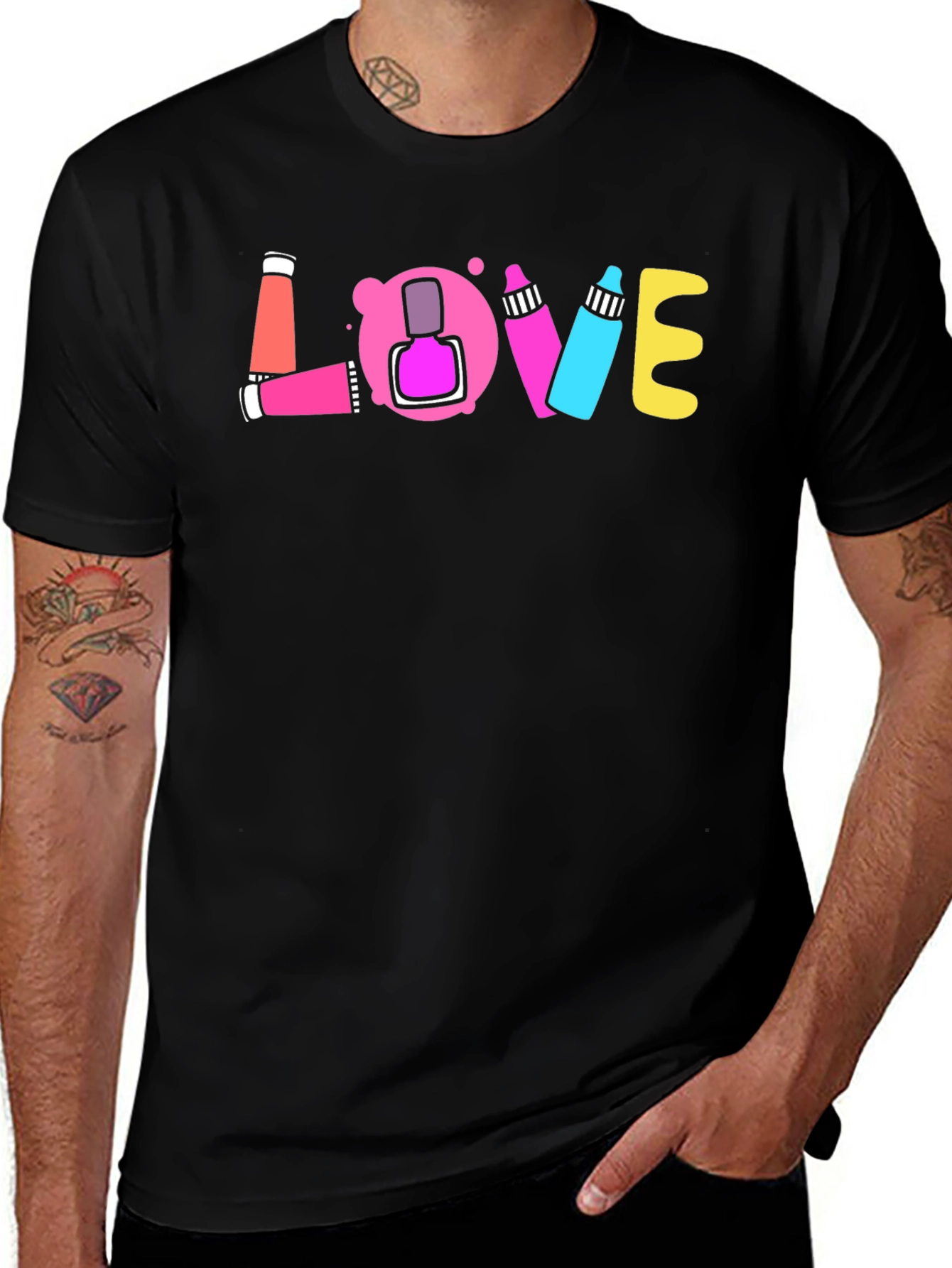 Love Nail Polish Graphic T-Shirt