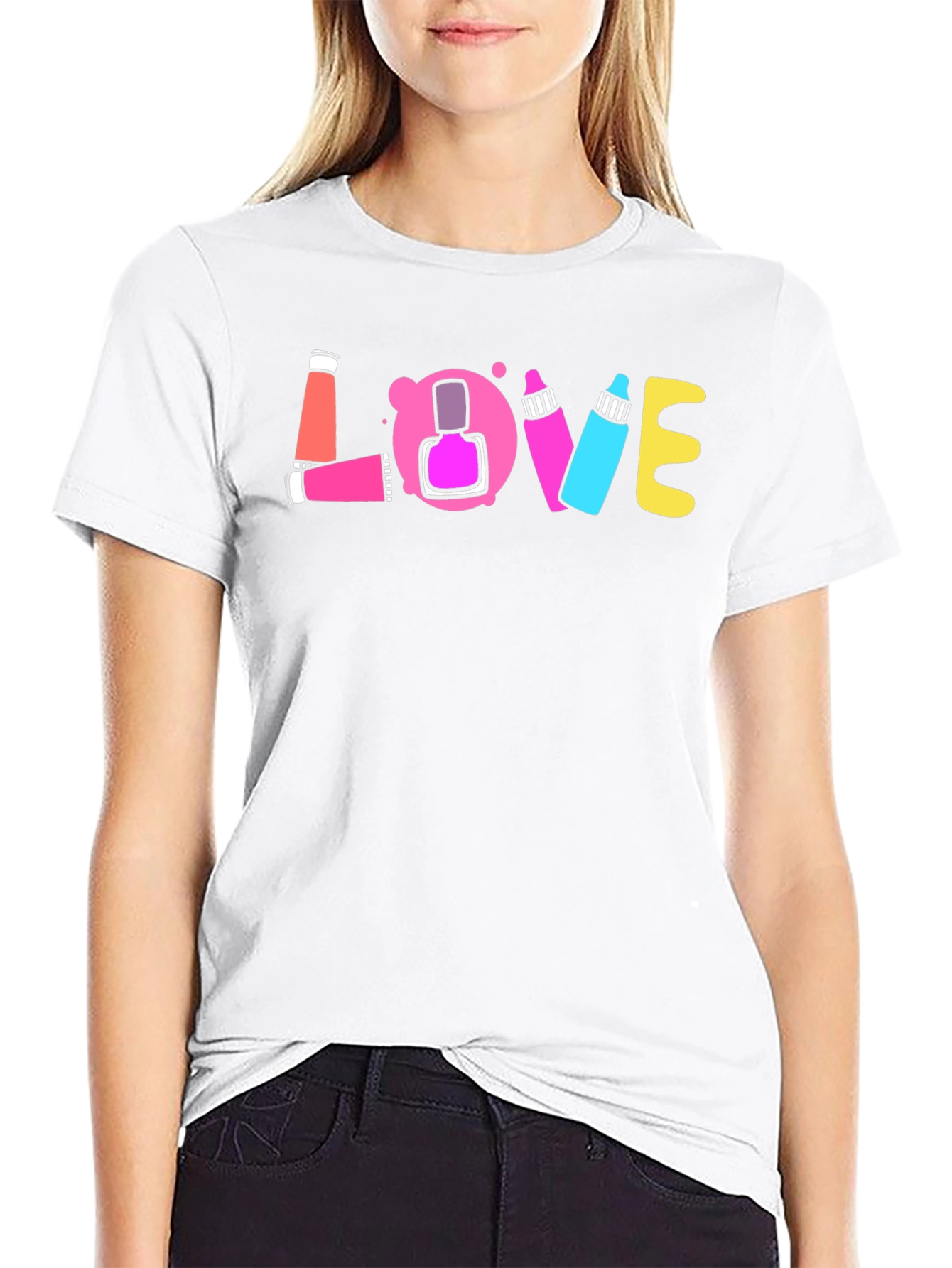 Love Nail Polish Graphic T-Shirt