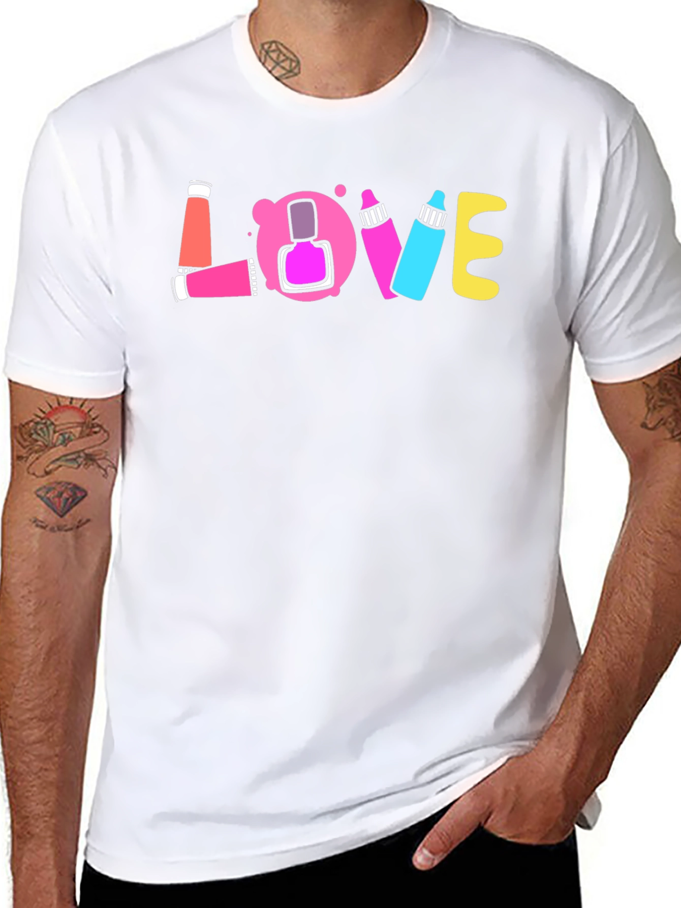Love Nail Polish Graphic T-Shirt