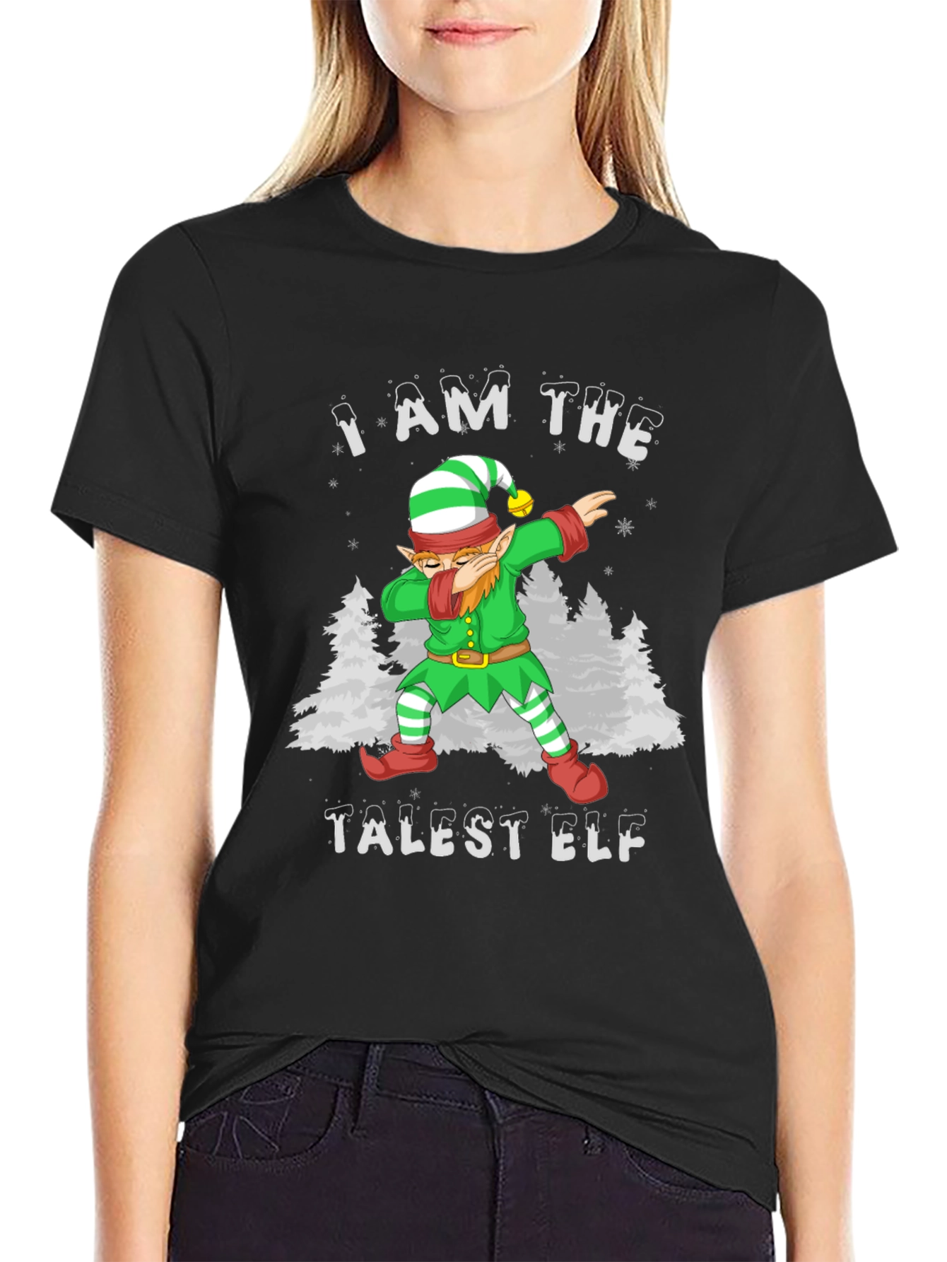 Talest Elf Dab Funny Christmas T-Shirt