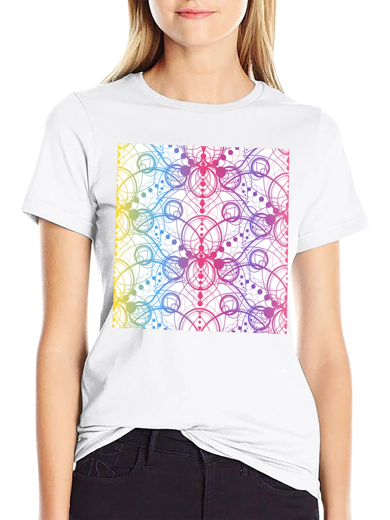 Geometric Rainbow T-Shirt