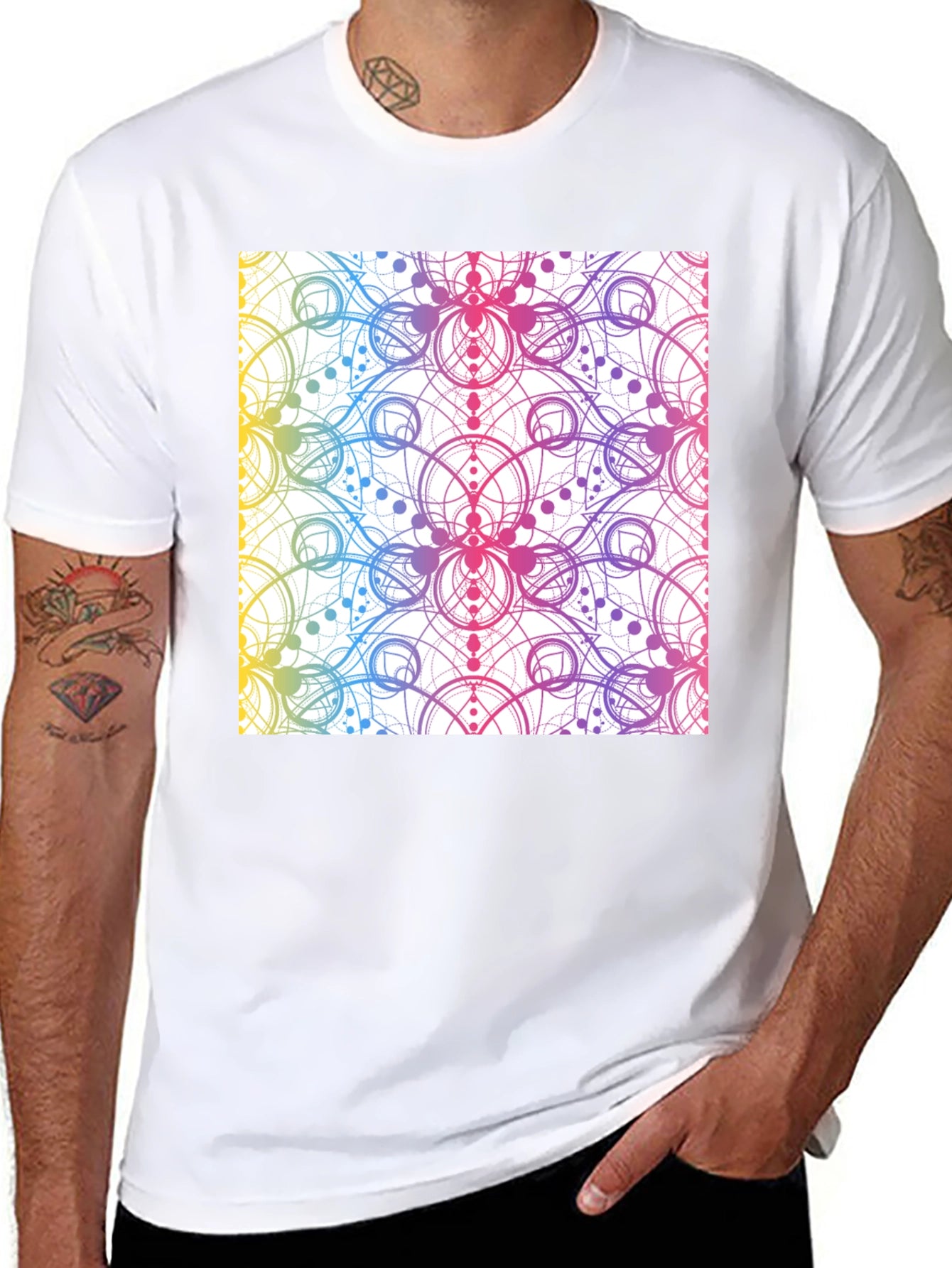 Geometric Rainbow T-Shirt