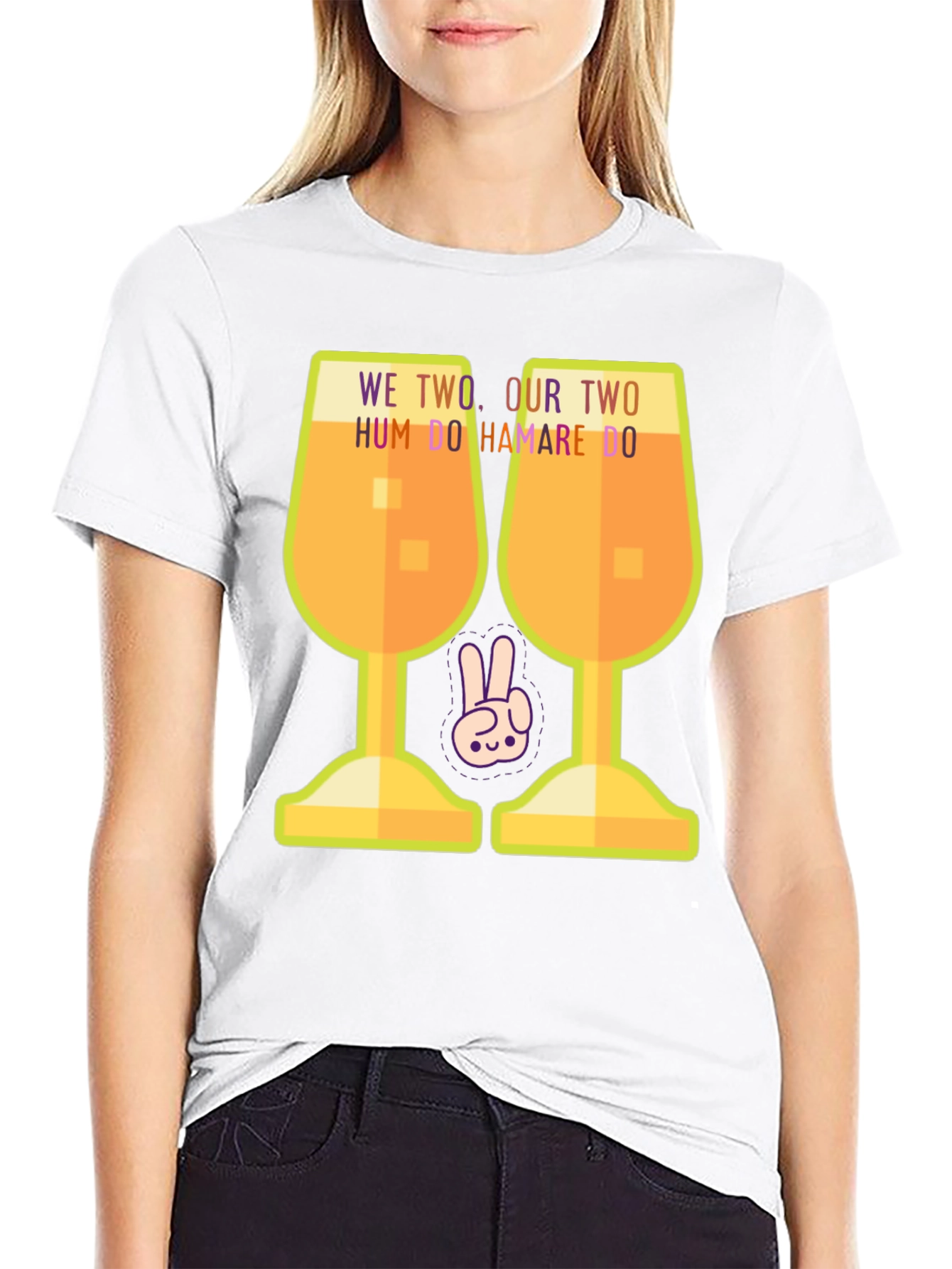 Hum Do Hamare Do T-Shirt - Graphic Print