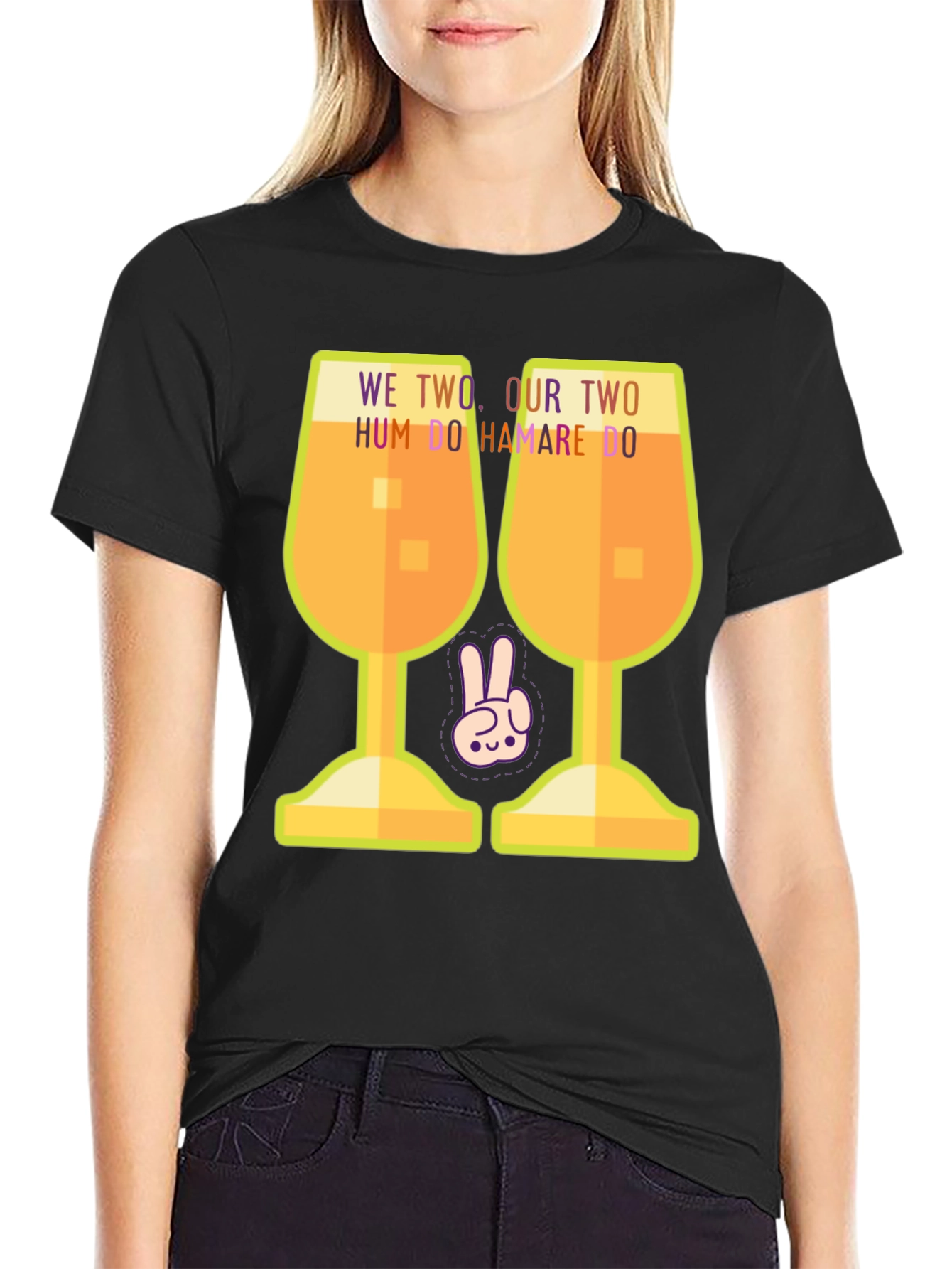 Hum Do Hamare Do T-Shirt - Graphic Print