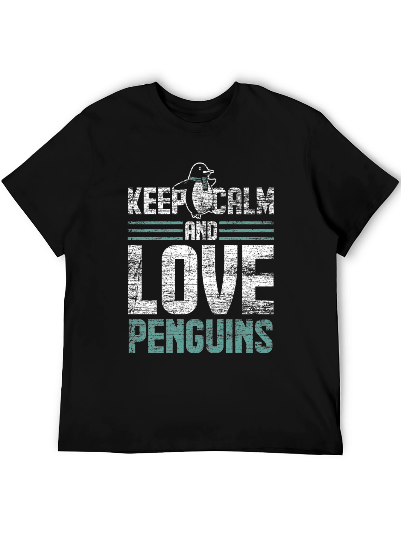 Keep Calm & Love Penguins Graphic T-Shirt