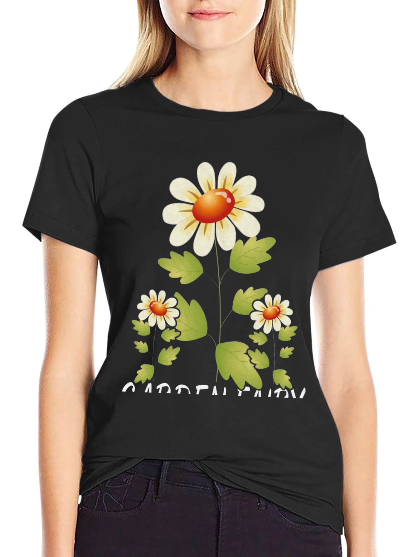 Floral Garden Fairy Graphic T-Shirt