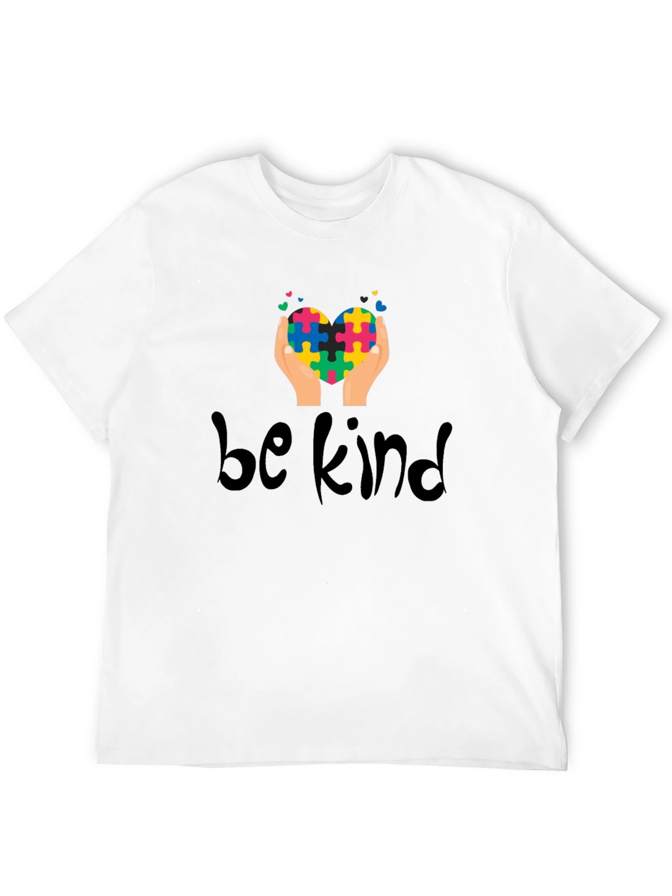 Be Kind Puzzle Heart Tee - Autism Awareness Shirt