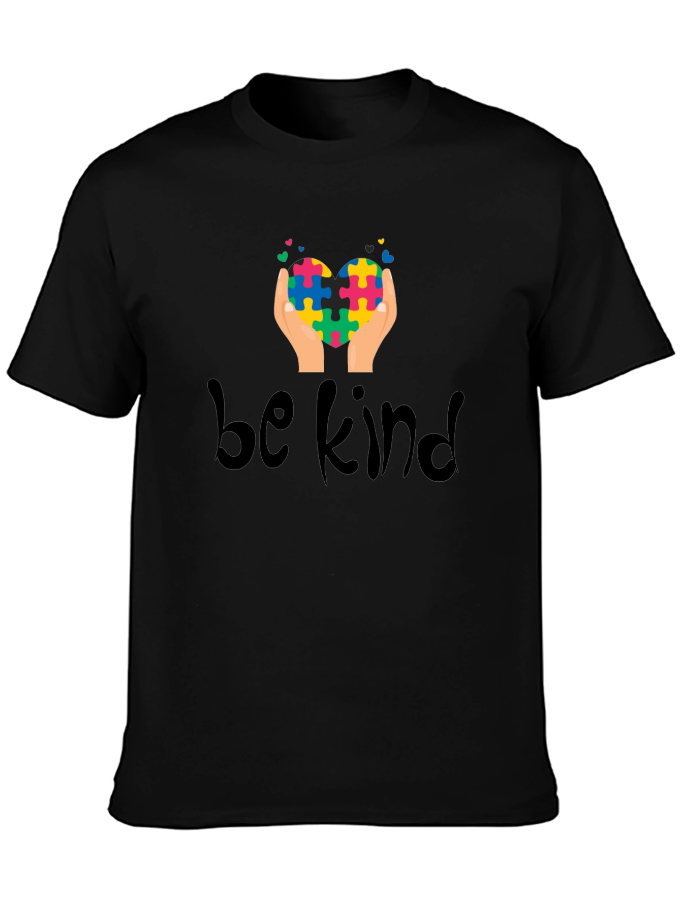 Be Kind Puzzle Heart Tee - Autism Awareness Shirt