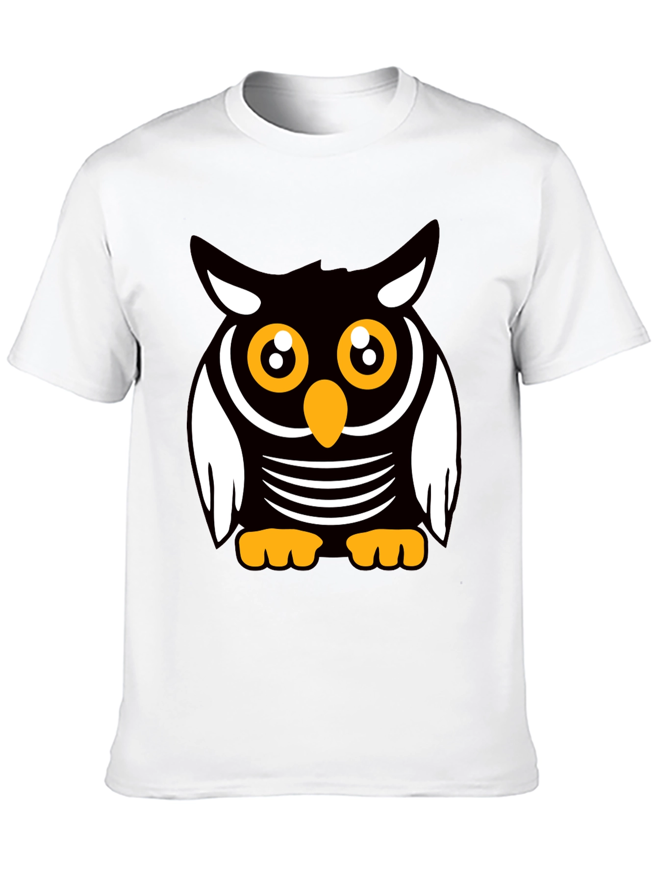 Cute Cartoon Owl Graphic T-Shirt