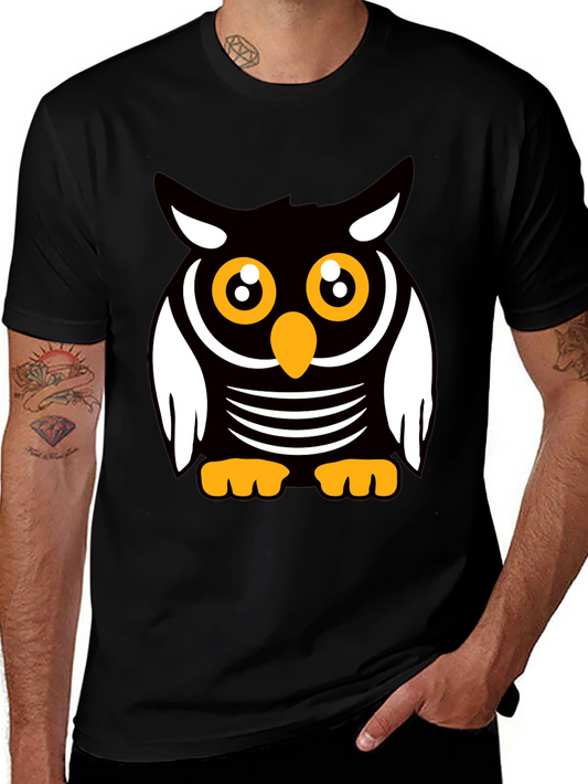 Cute Cartoon Owl Graphic T-Shirt