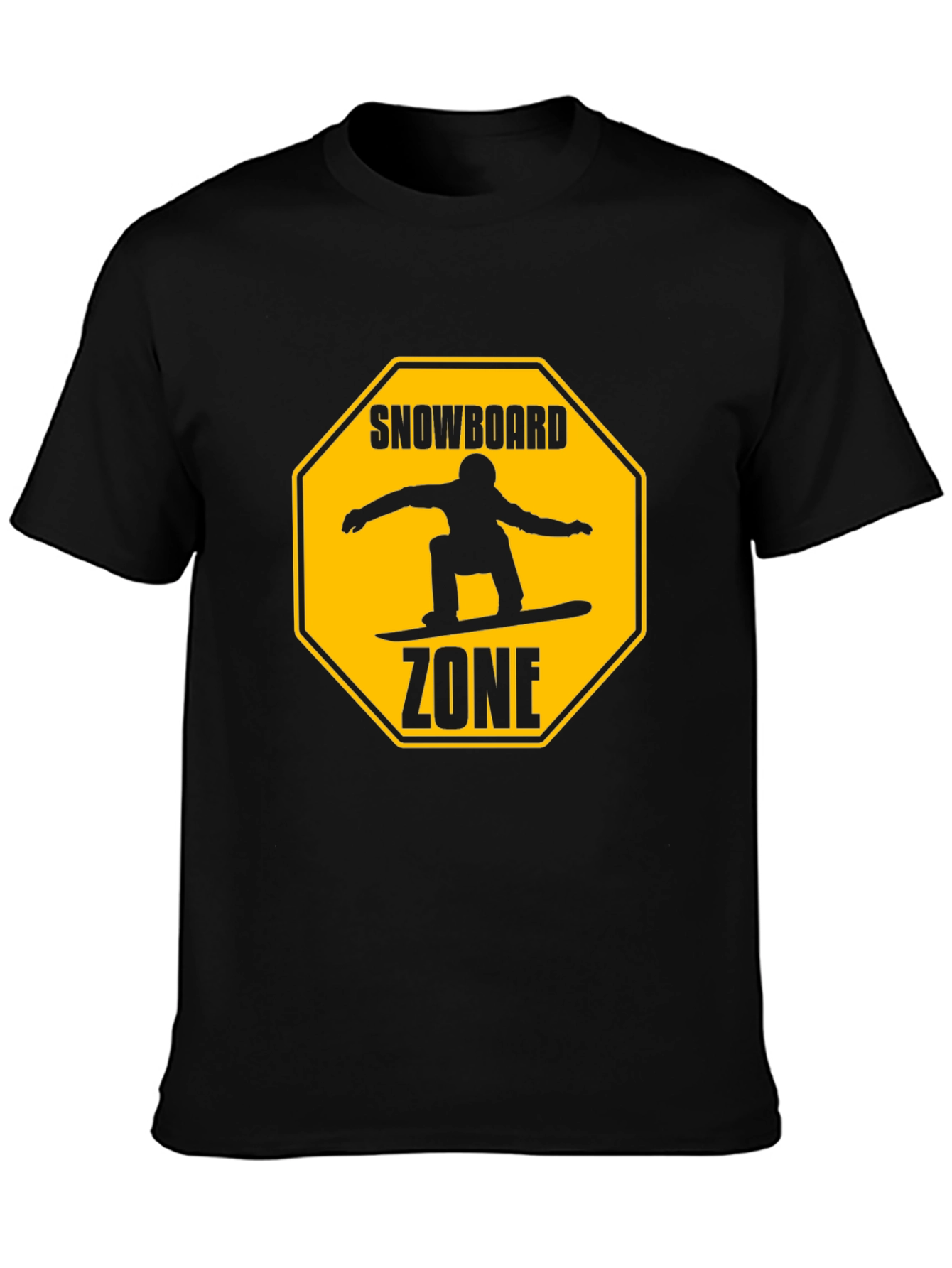 Snowboard Zone Graphic Tee - Black T-Shirt