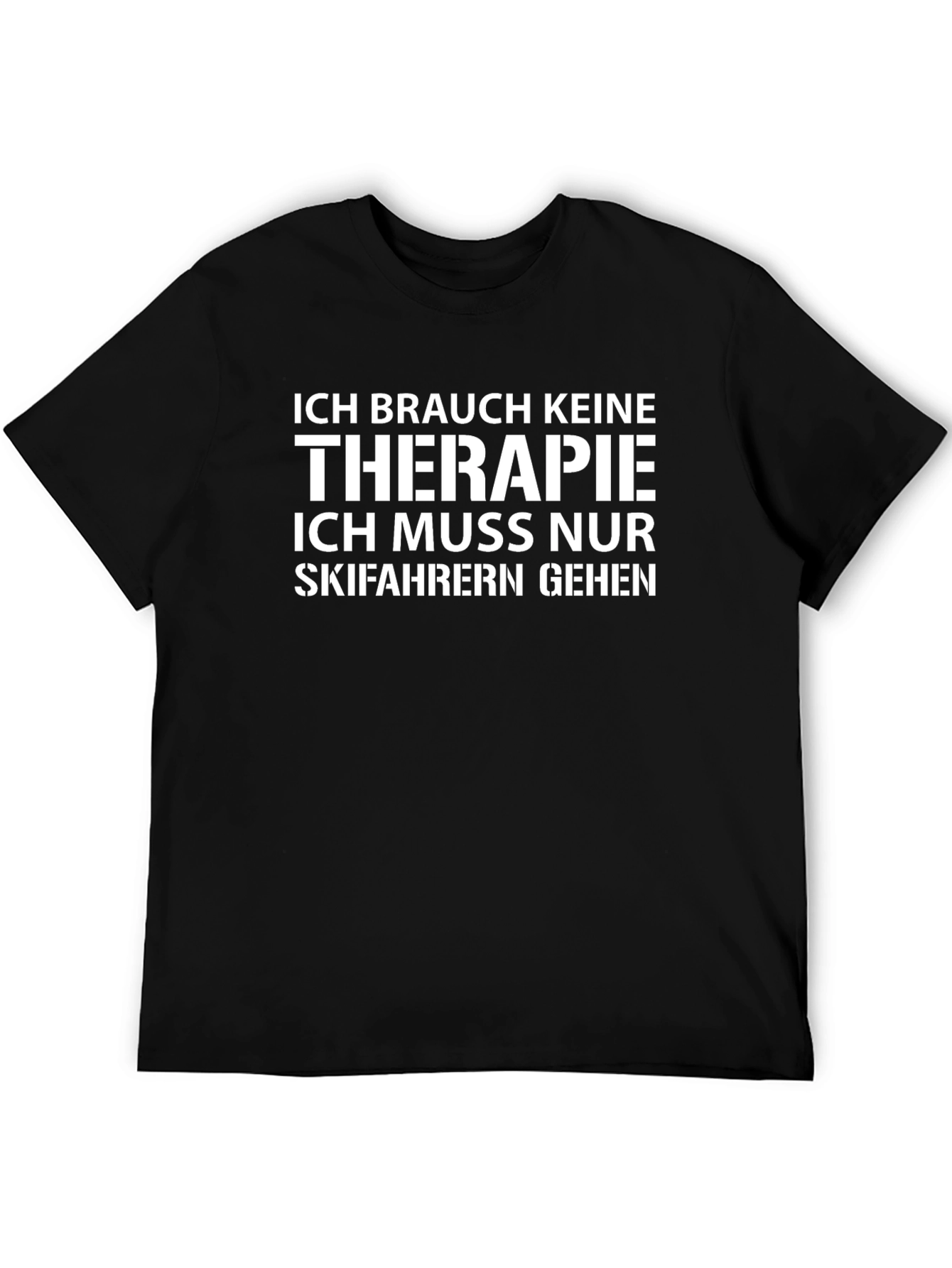 Funny Skiing Therapy T-Shirt for Skiers