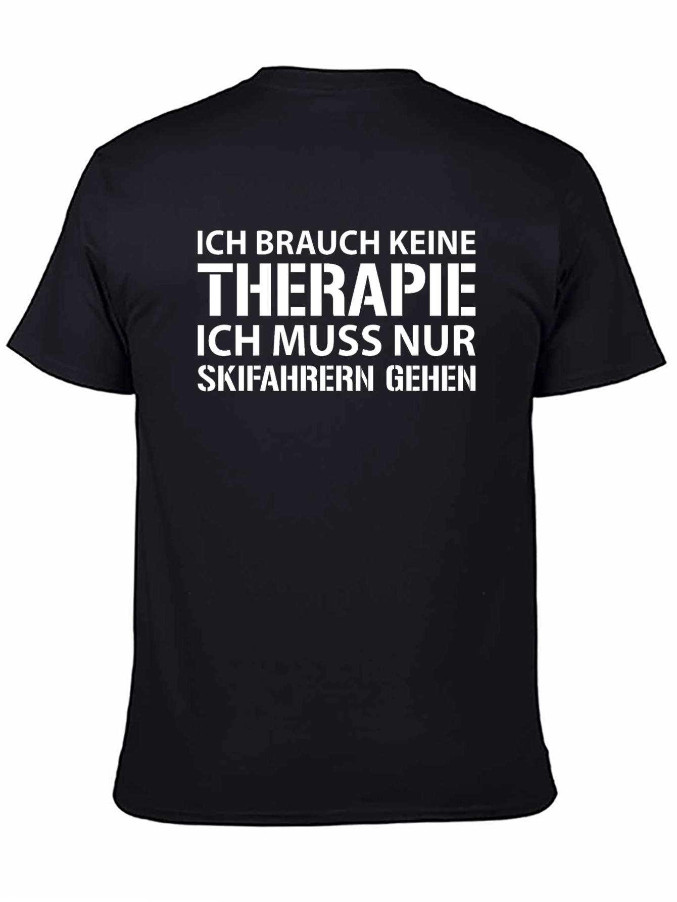 Funny Skiing Therapy T-Shirt for Skiers