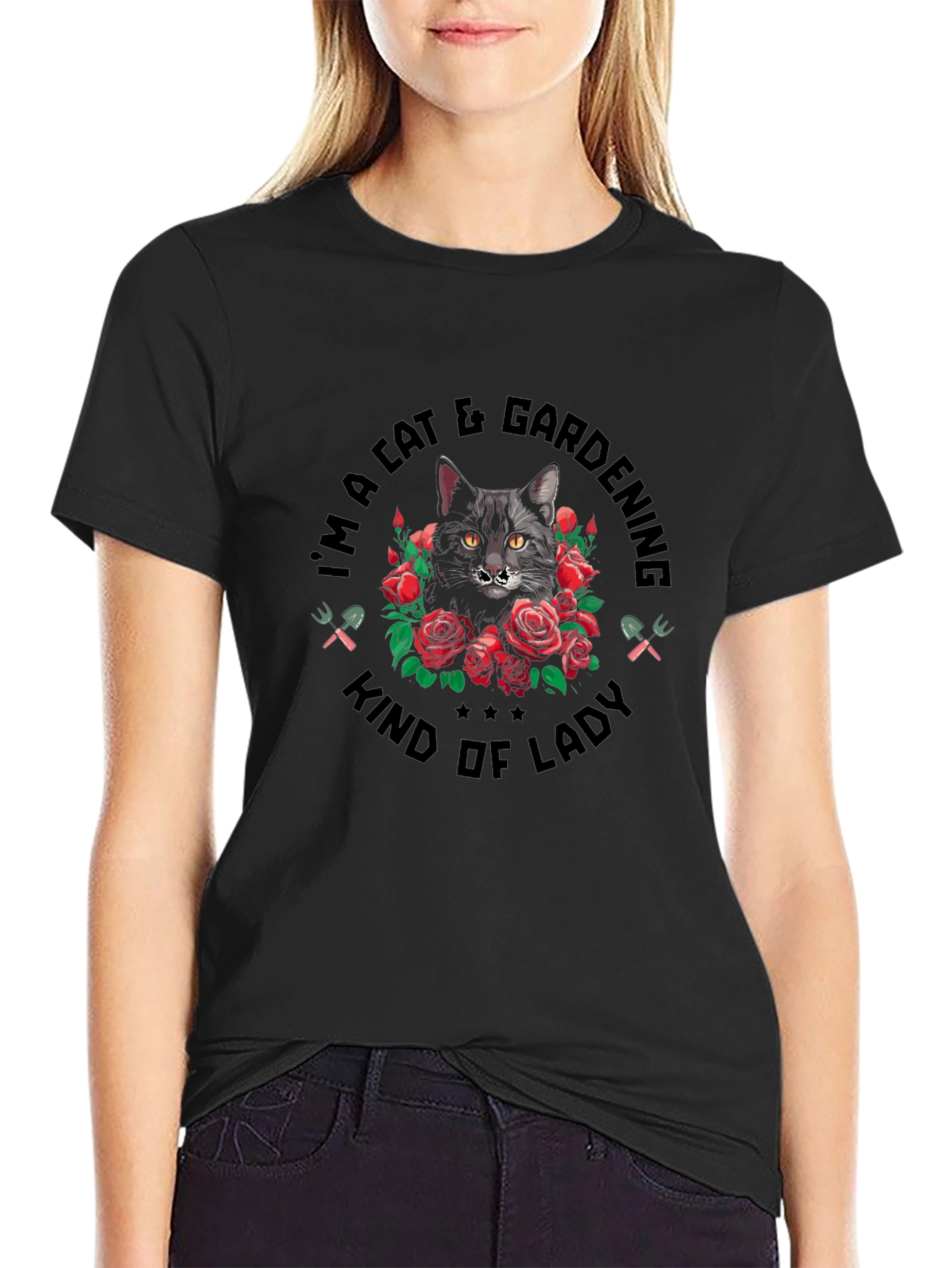 Cat & Gardening Kind of Lady T-Shirt
