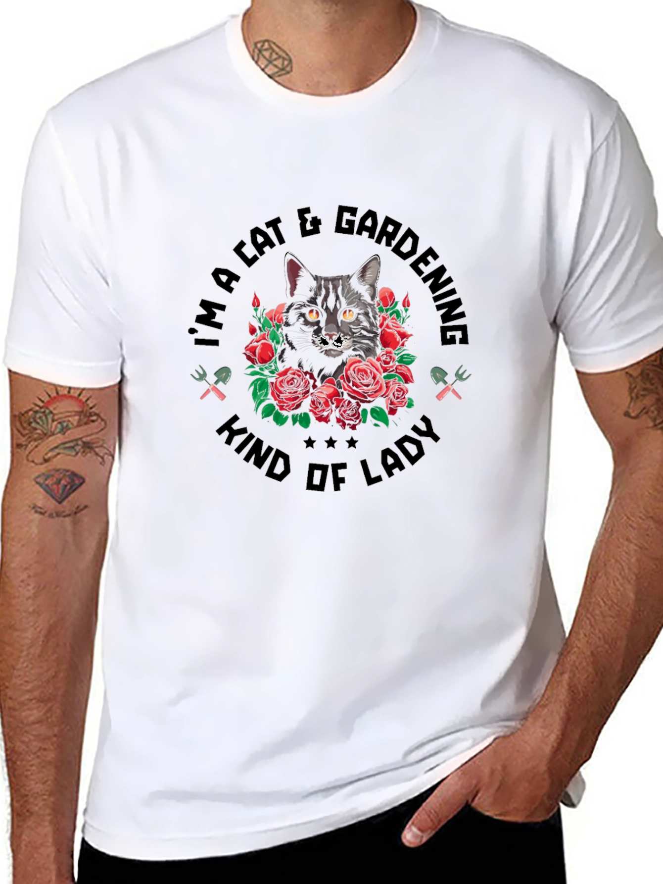 Cat & Gardening Kind of Lady T-Shirt