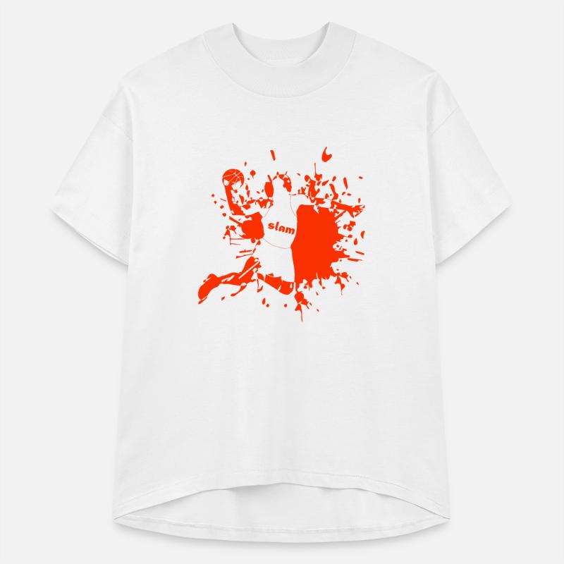Orange Slam Dunk Tee – Bold Streetball Style