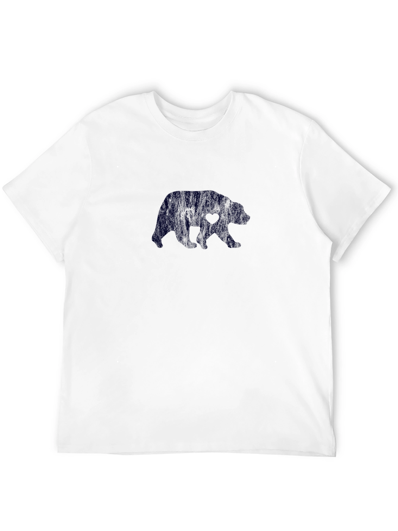 Black Bear Heart Graphic T-Shirt