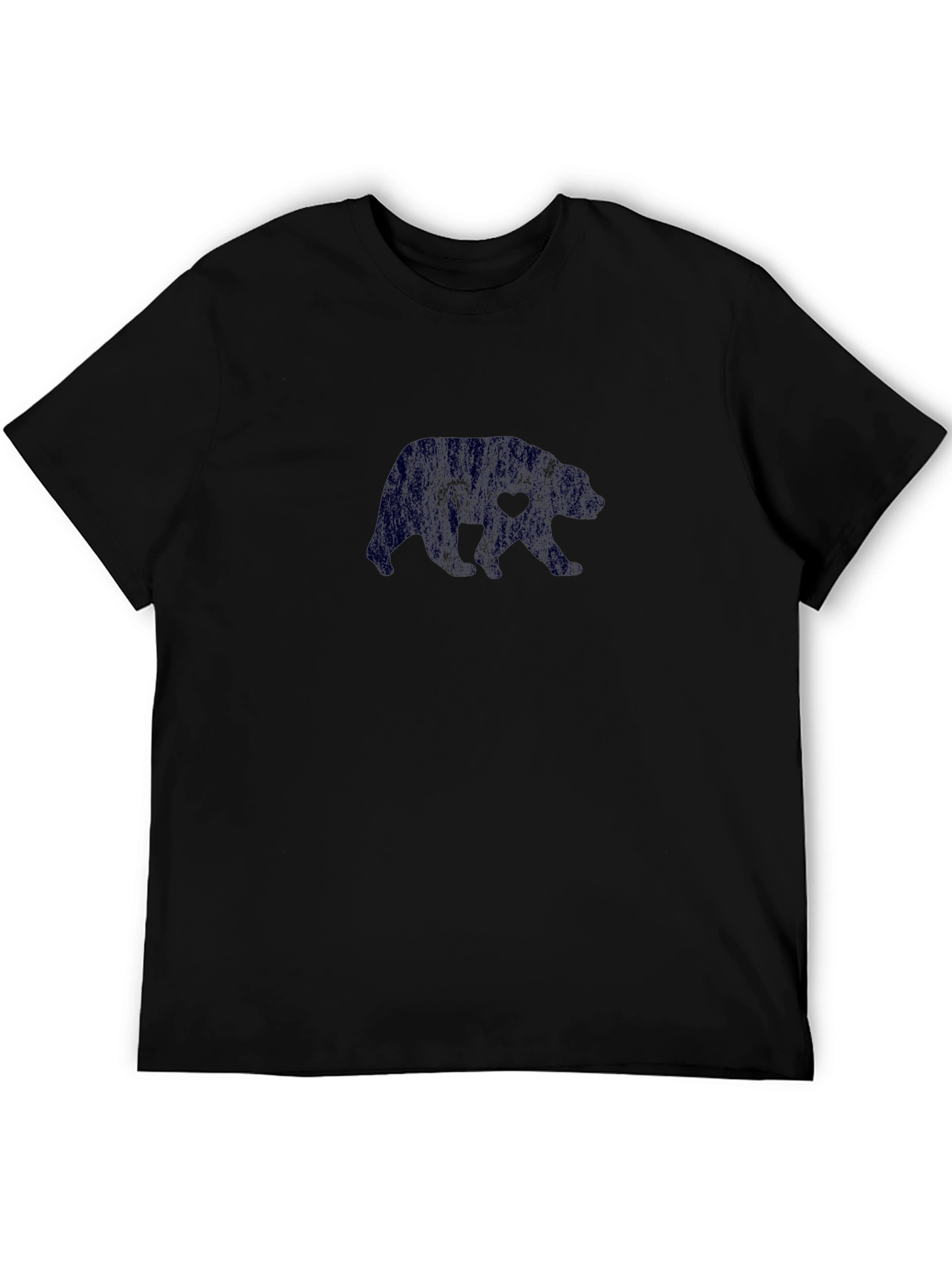 Black Bear Heart Graphic T-Shirt