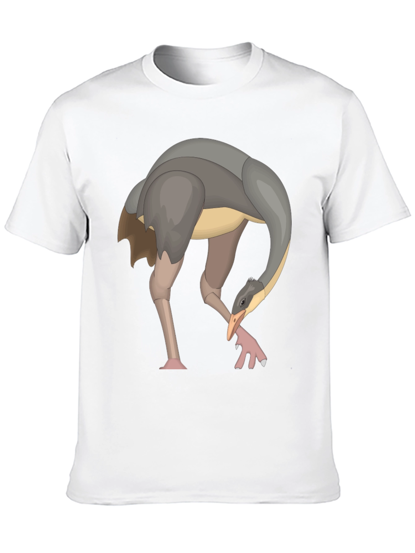 Ostrich Graphic Black T-Shirt