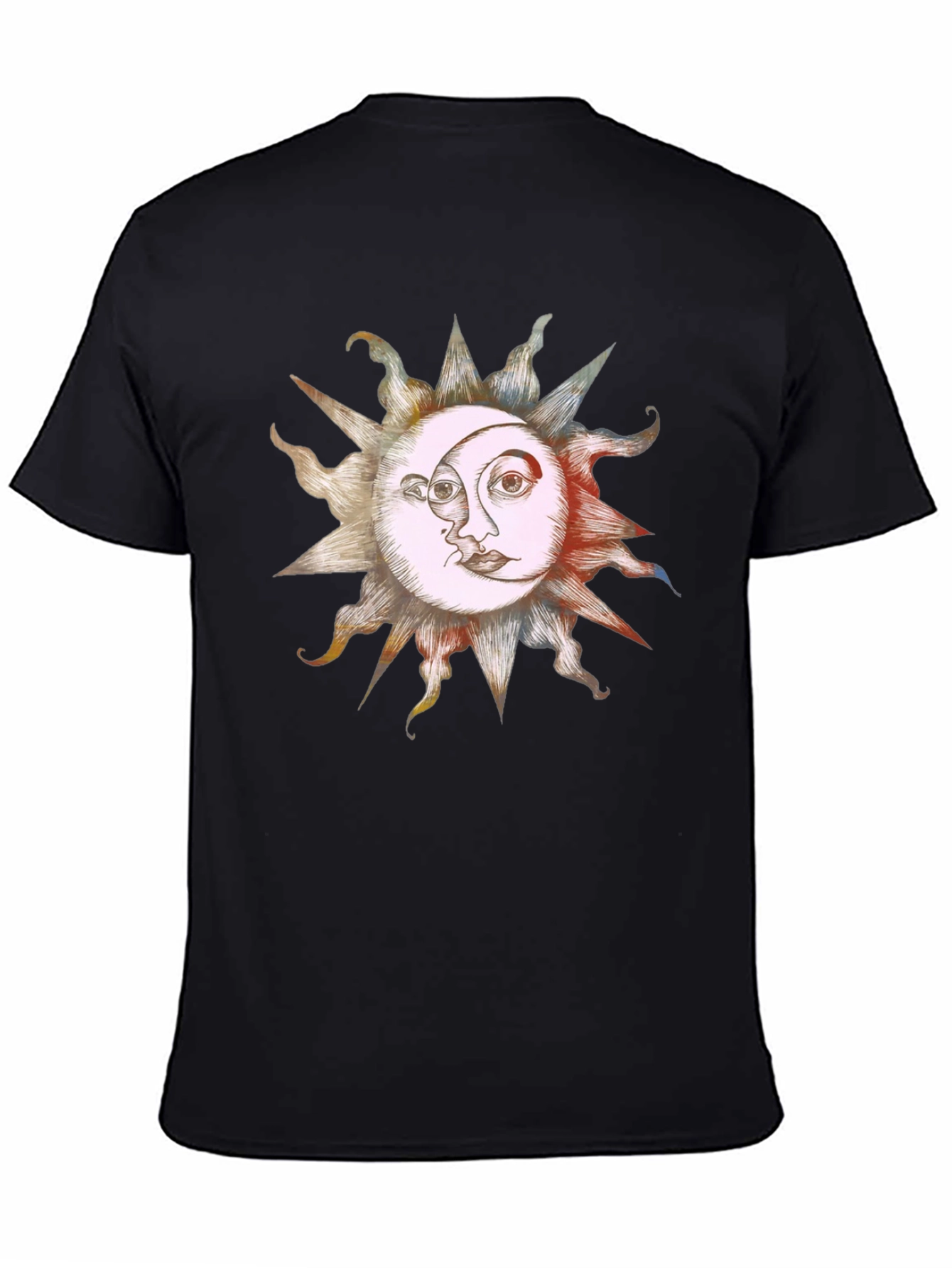 Sun & Moon Graphic Tee - Celestial Harmony
