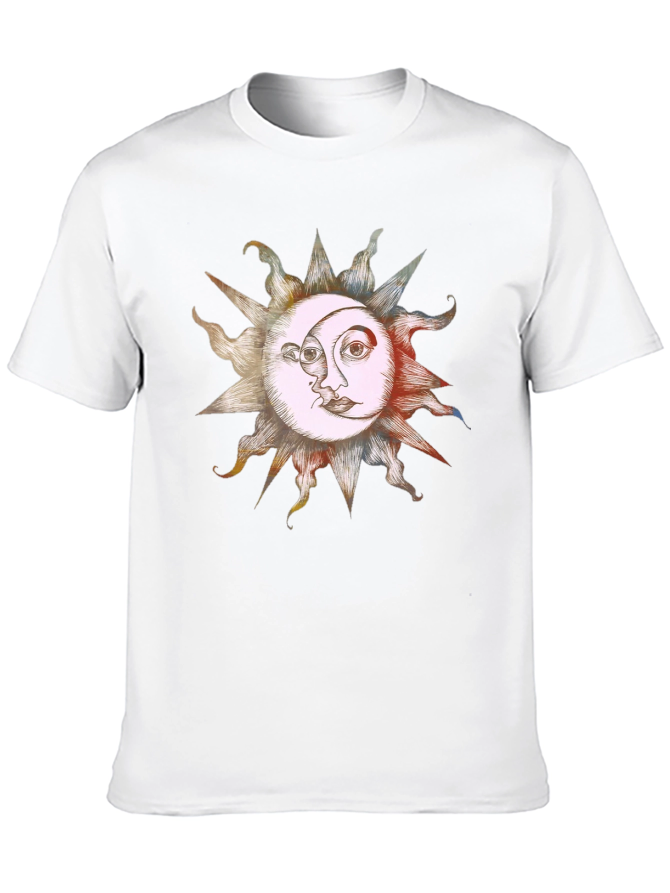 Sun & Moon Graphic Tee - Celestial Harmony