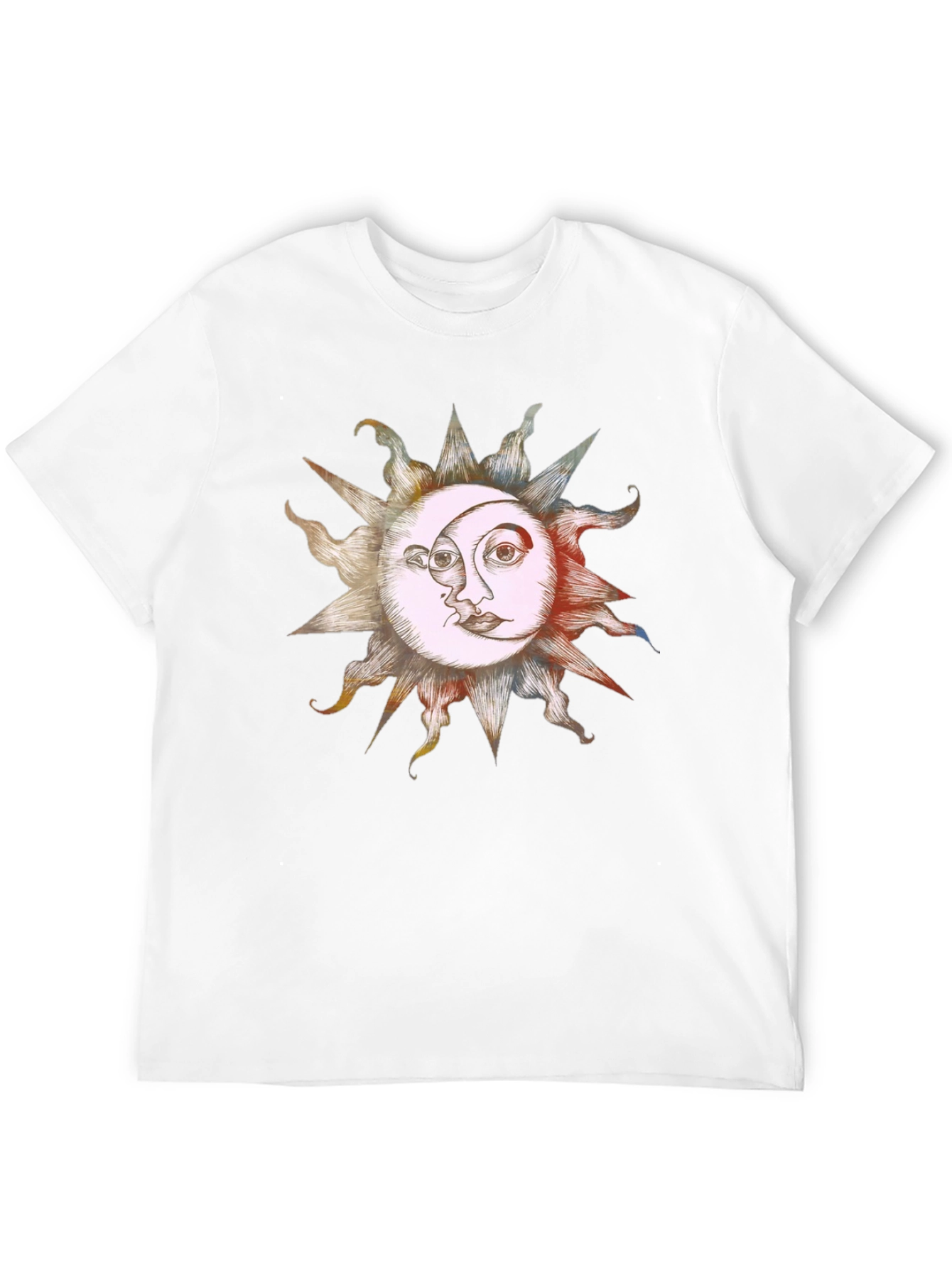 Sun & Moon Graphic Tee - Celestial Harmony