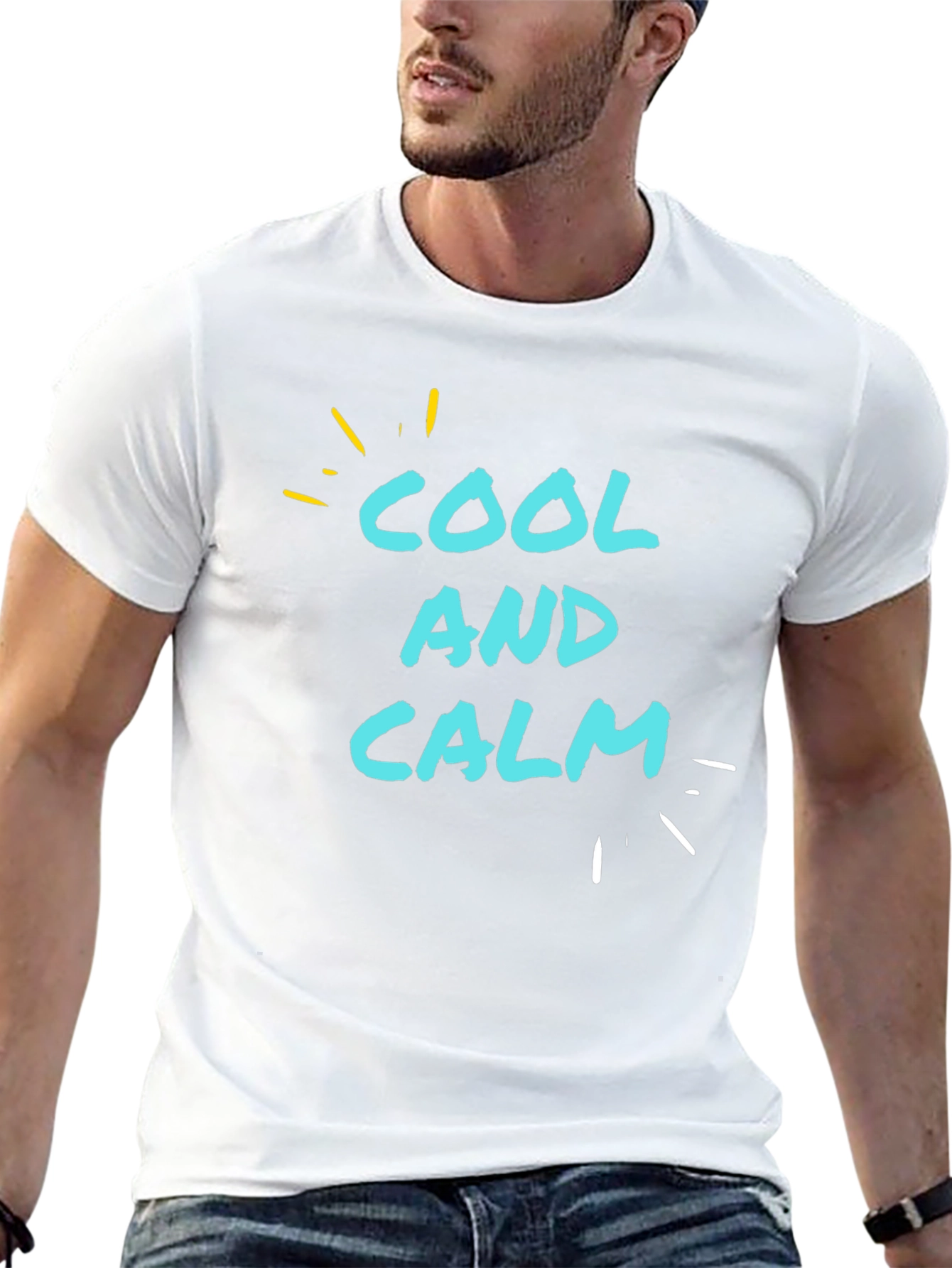Cool and Calm Graphic T-Shirt - Casual Comfort