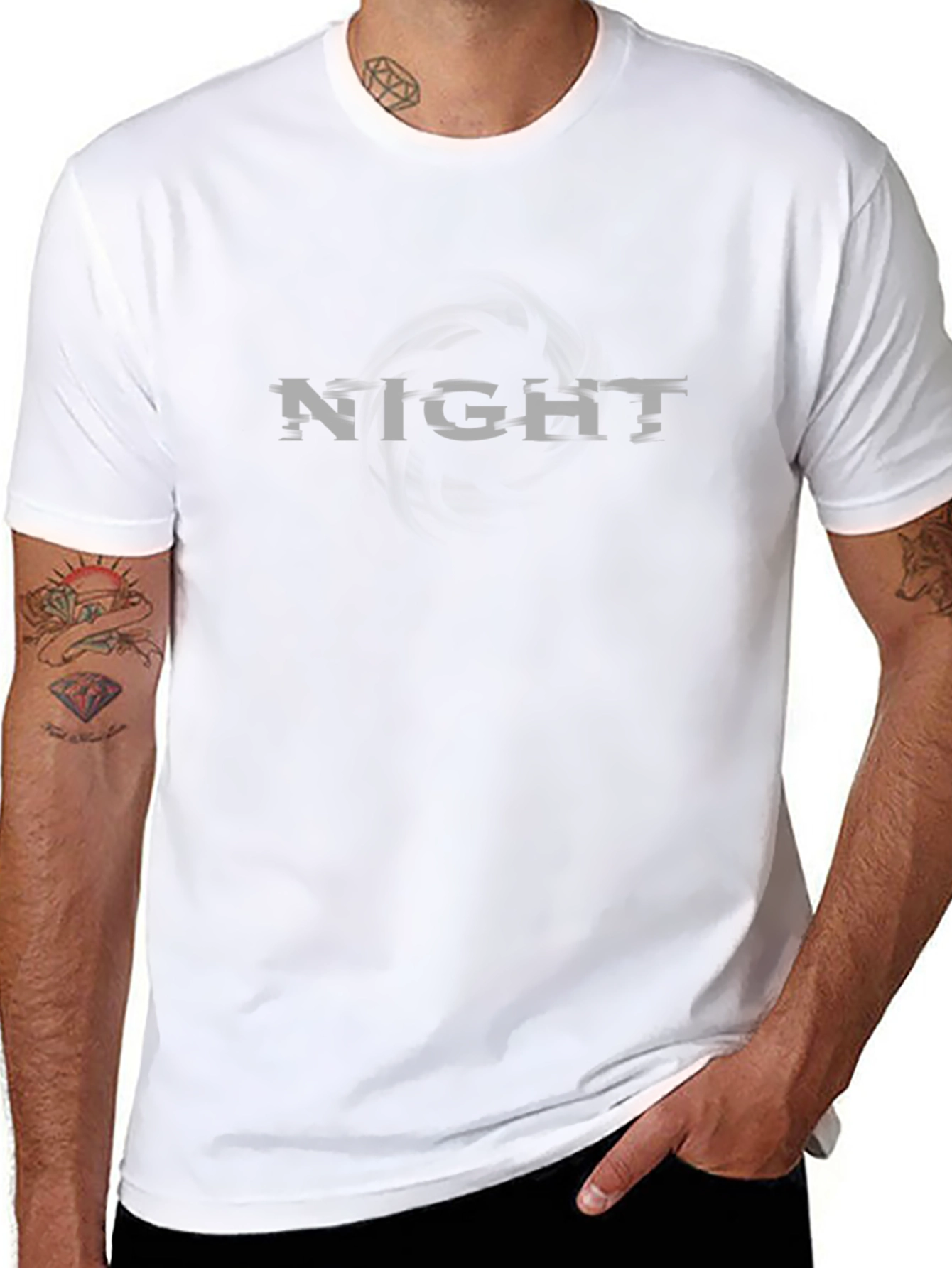 Night Glitch Graphic T-Shirt - Modern Streetwear