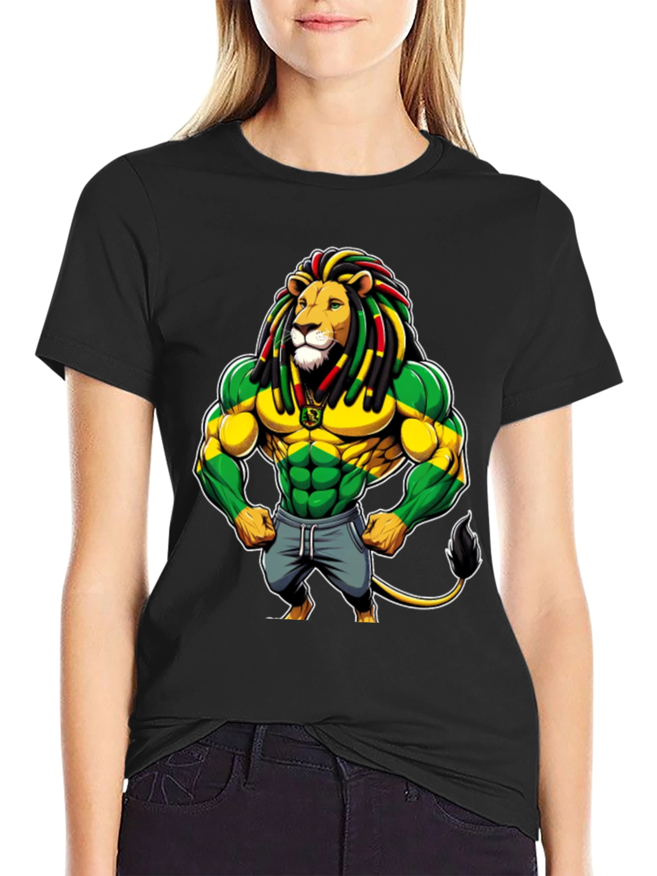 Rasta Lion Graphic Tee