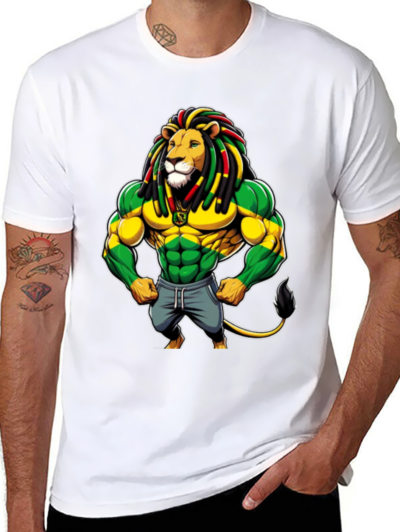 Rasta Lion Graphic Tee