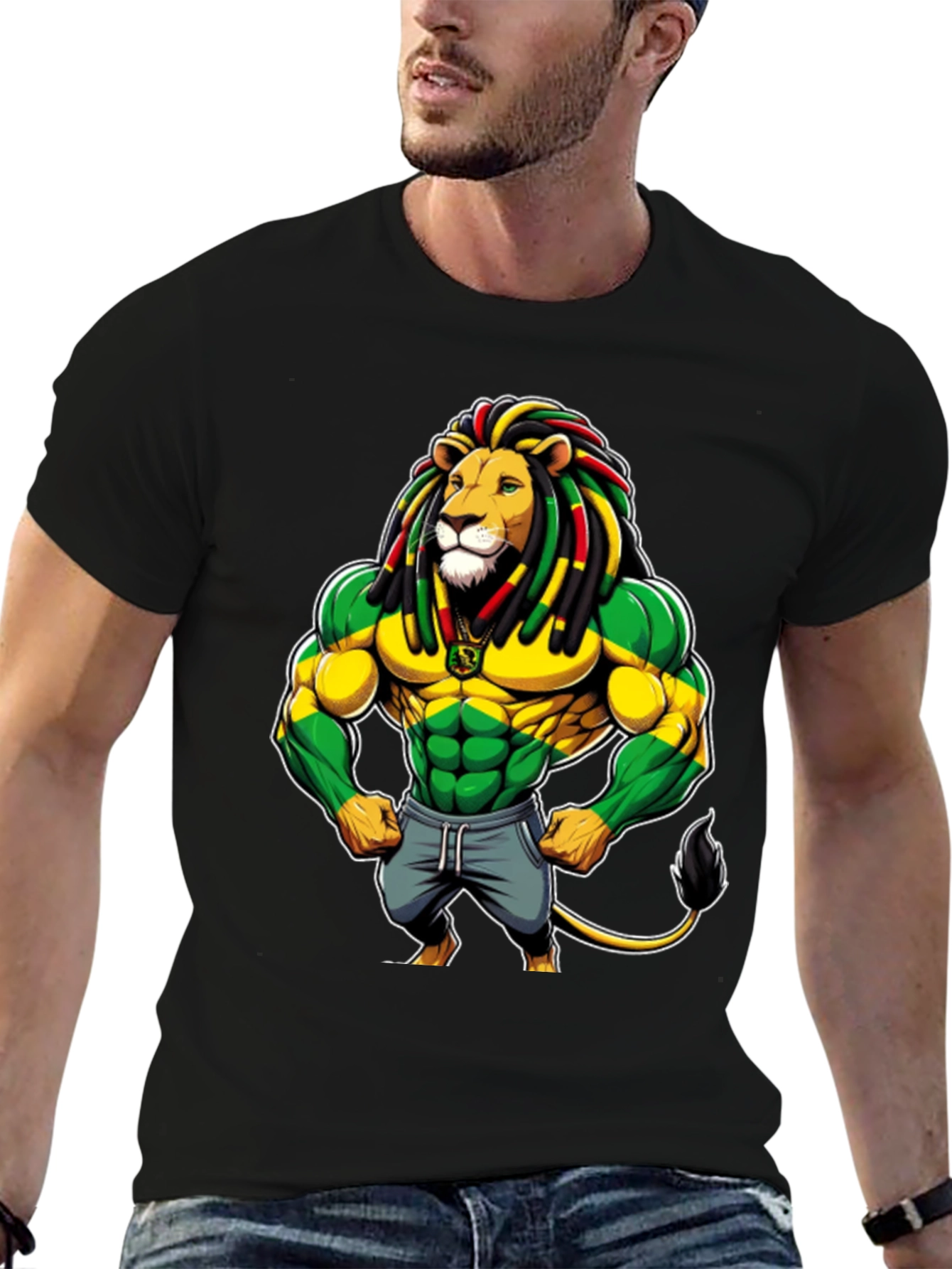 Rasta Lion Graphic Tee