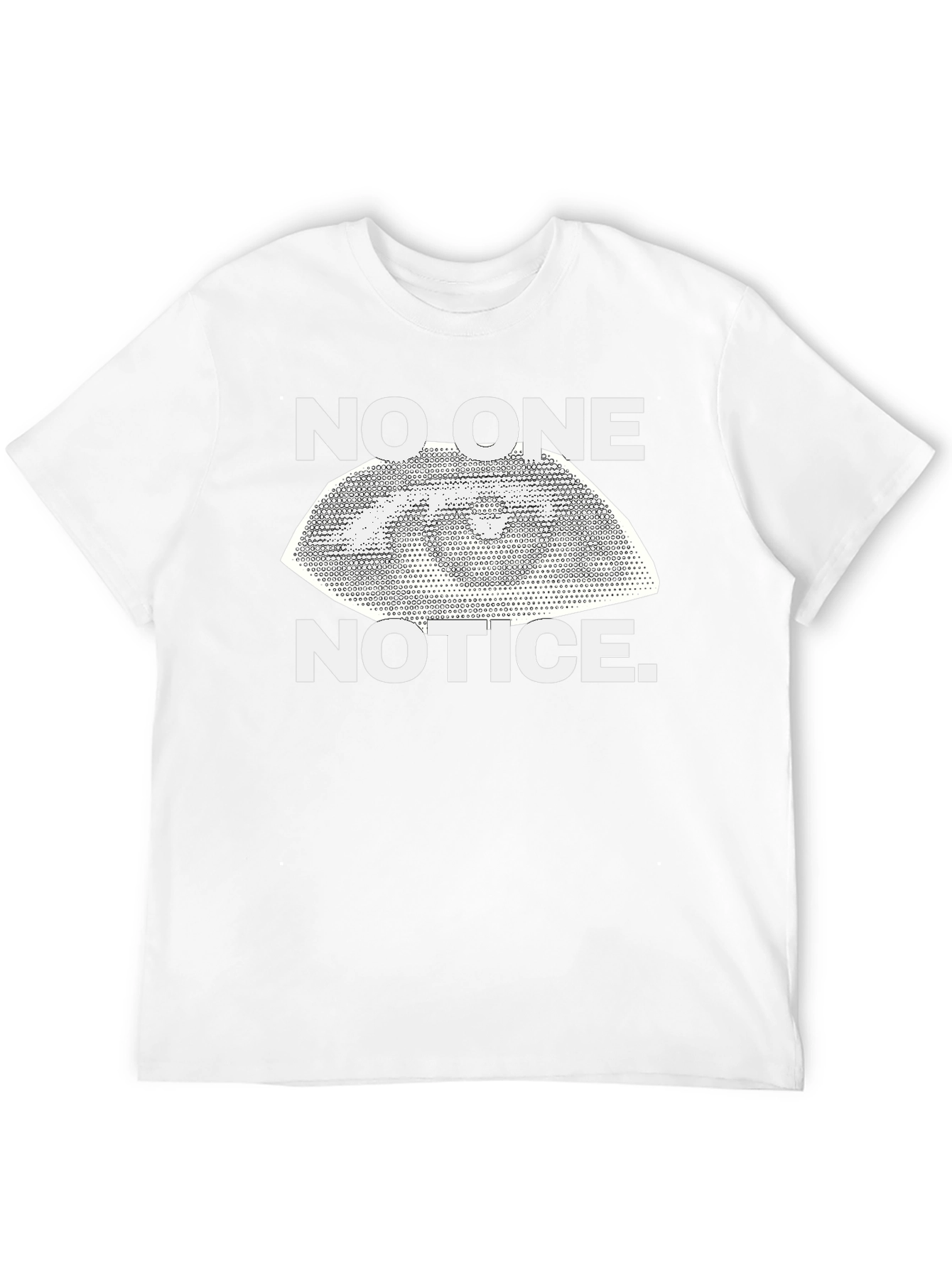 No One Notice Eye Graphic Black T-Shirt