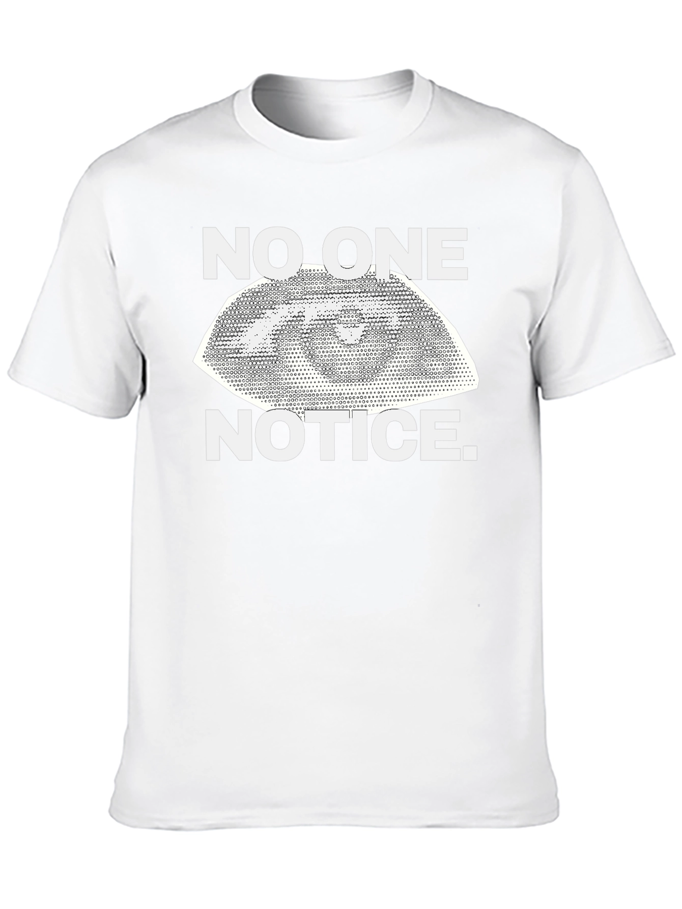 No One Notice Eye Graphic Black T-Shirt