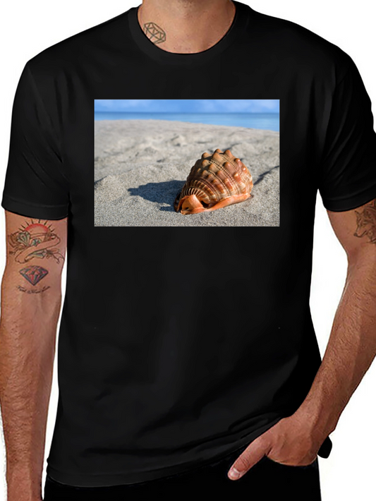 Seashell Beach Graphic Tee - Coastal Style