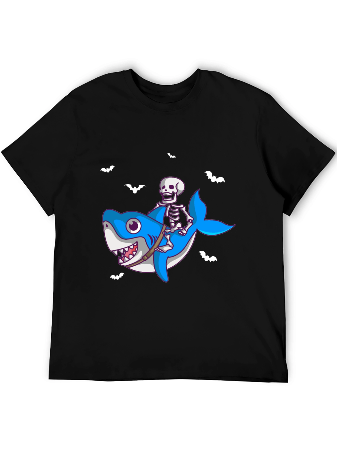 Skeleton Shark Rider T-Shirt