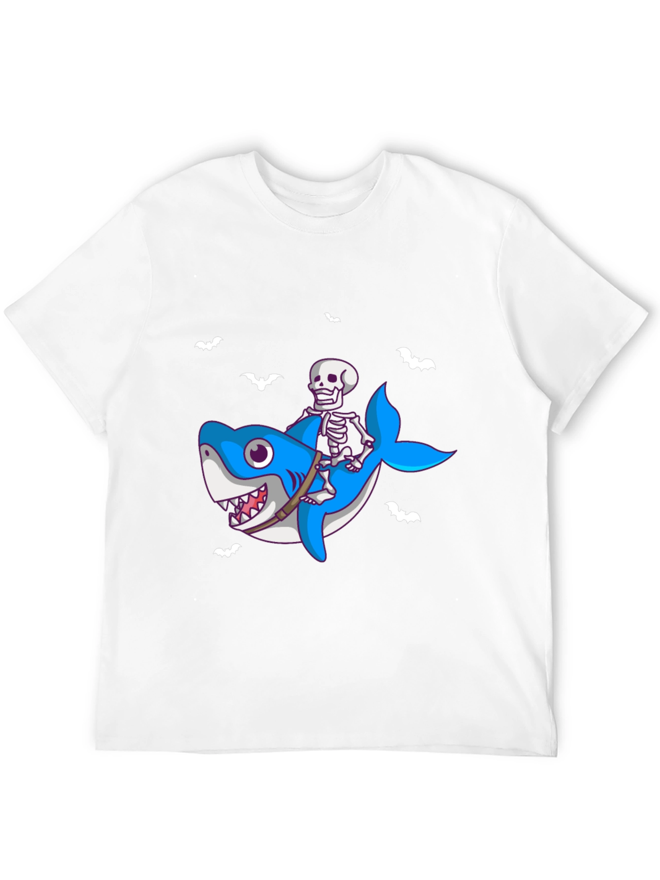 Skeleton Shark Rider T-Shirt