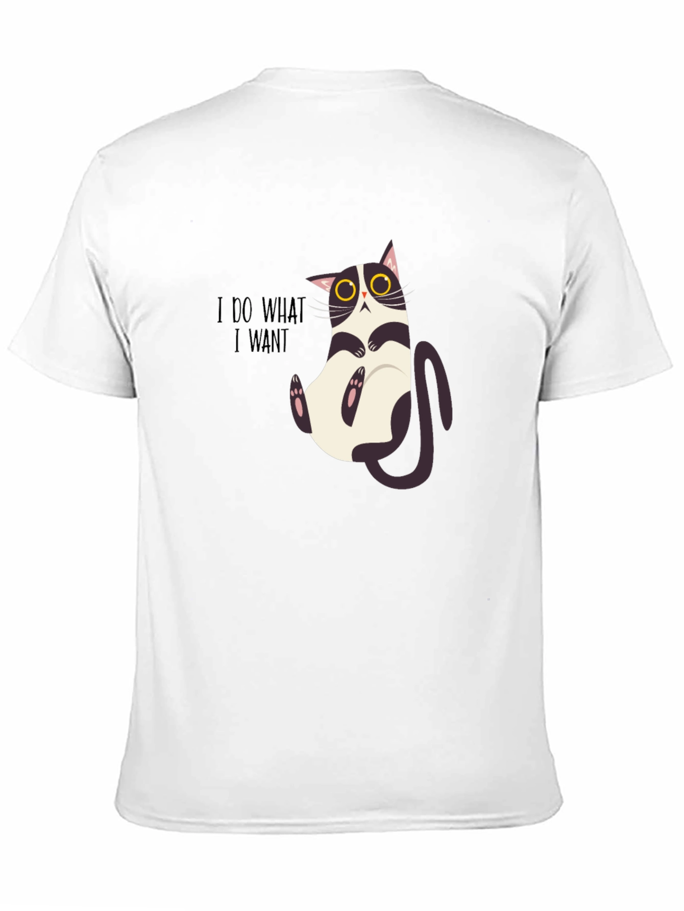 I Do What I Want Funny Cat Graphic Tee