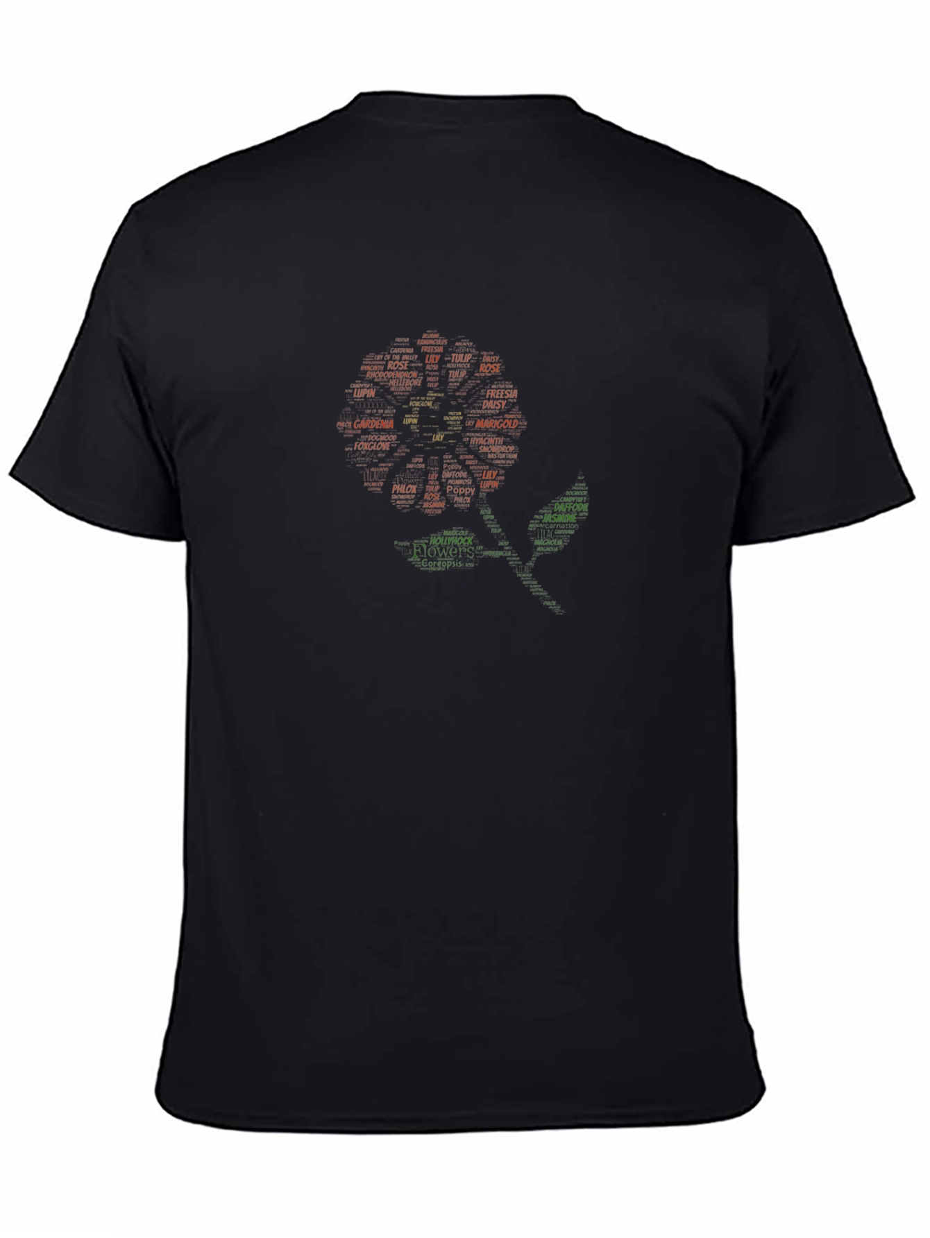 Floral Word Art T-Shirt