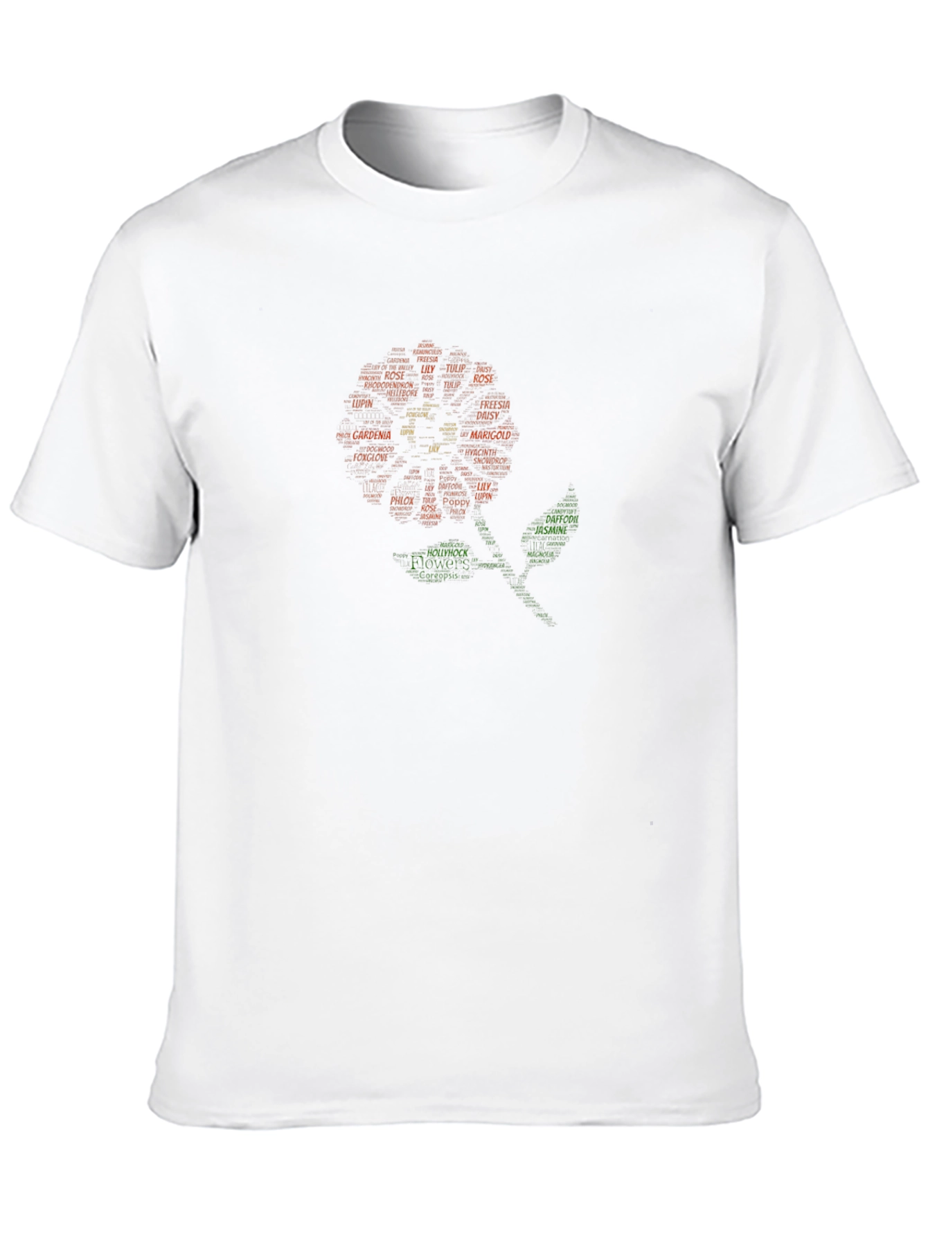Floral Word Art T-Shirt